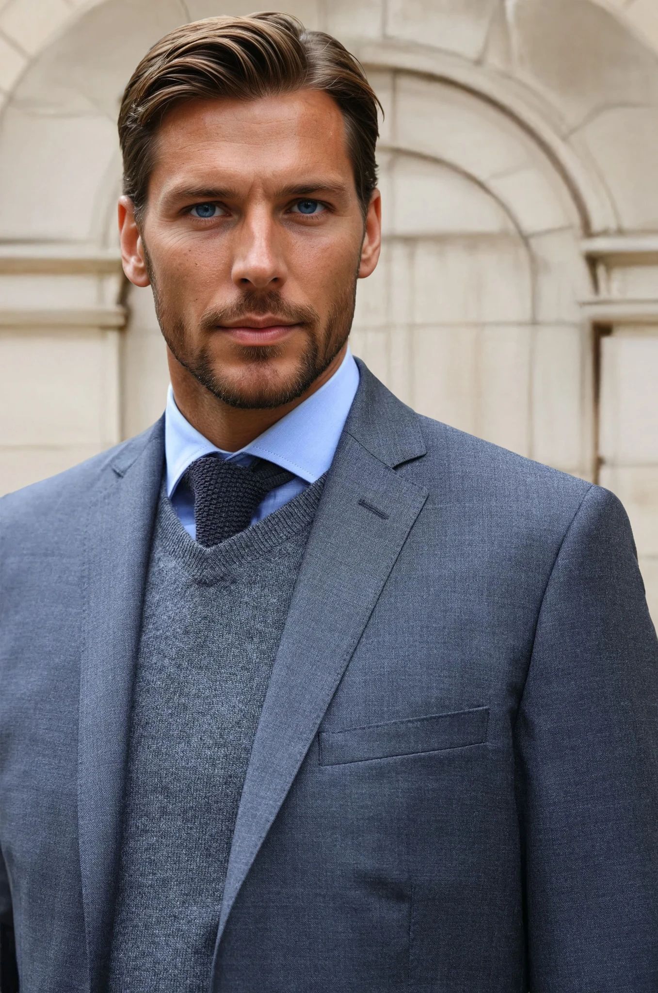 Costume Steven en laine vierge - Fil à Fil Anthracite-COSTUME HOMME-Curling-Paris