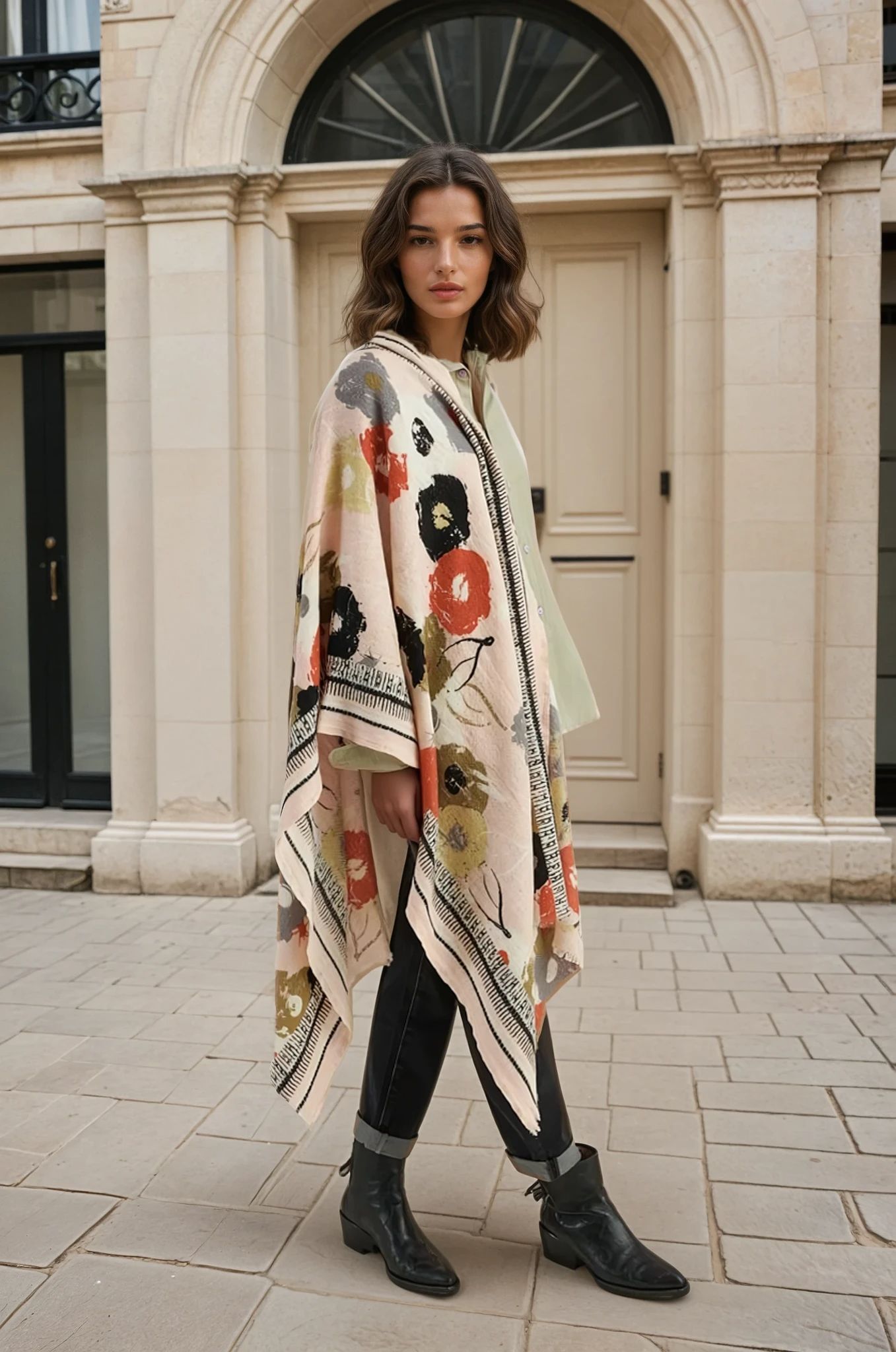 Etole Doris en laine & soie - Rose-ECHARPES FEMME-Curling-Paris