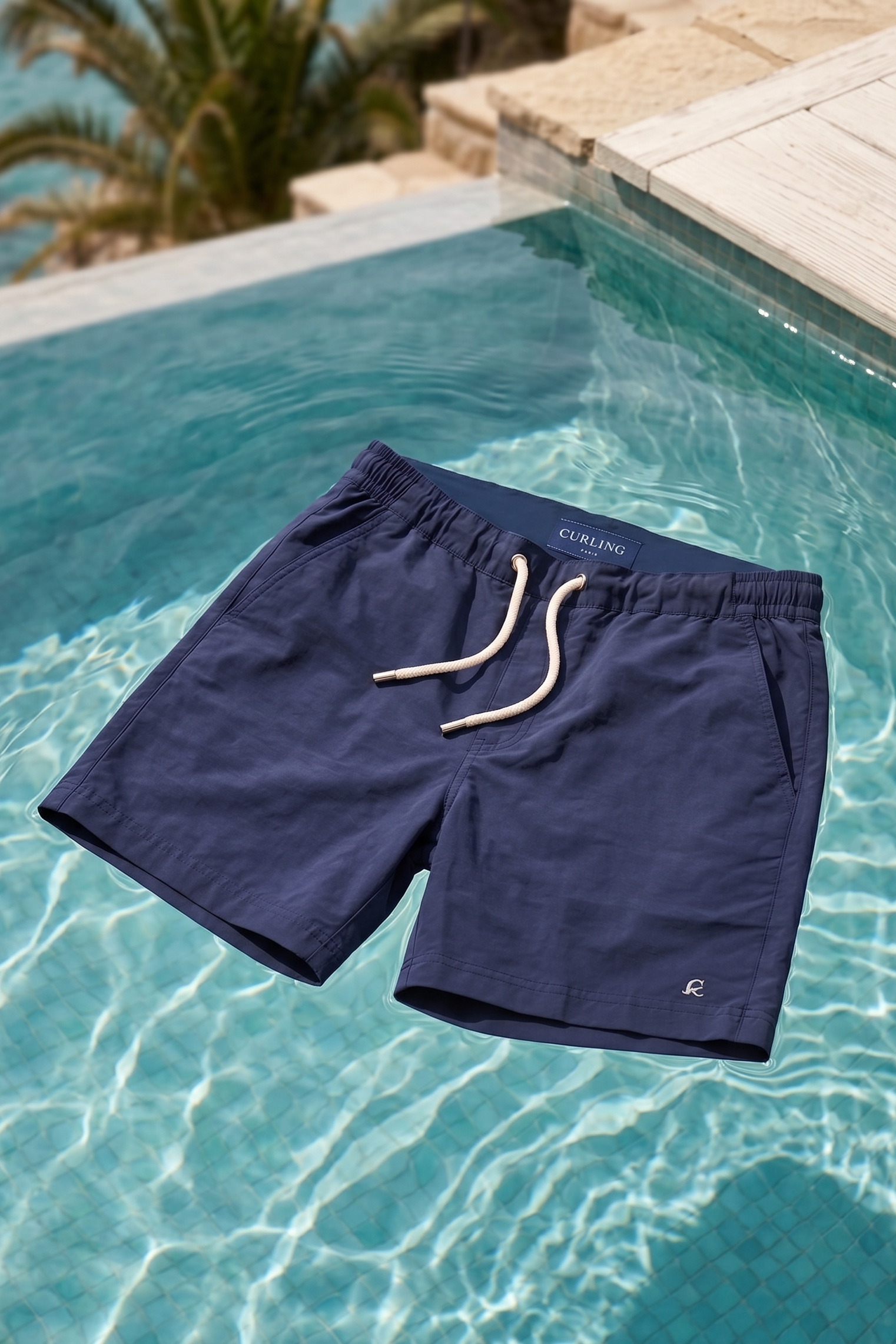 Short de bain - Marine