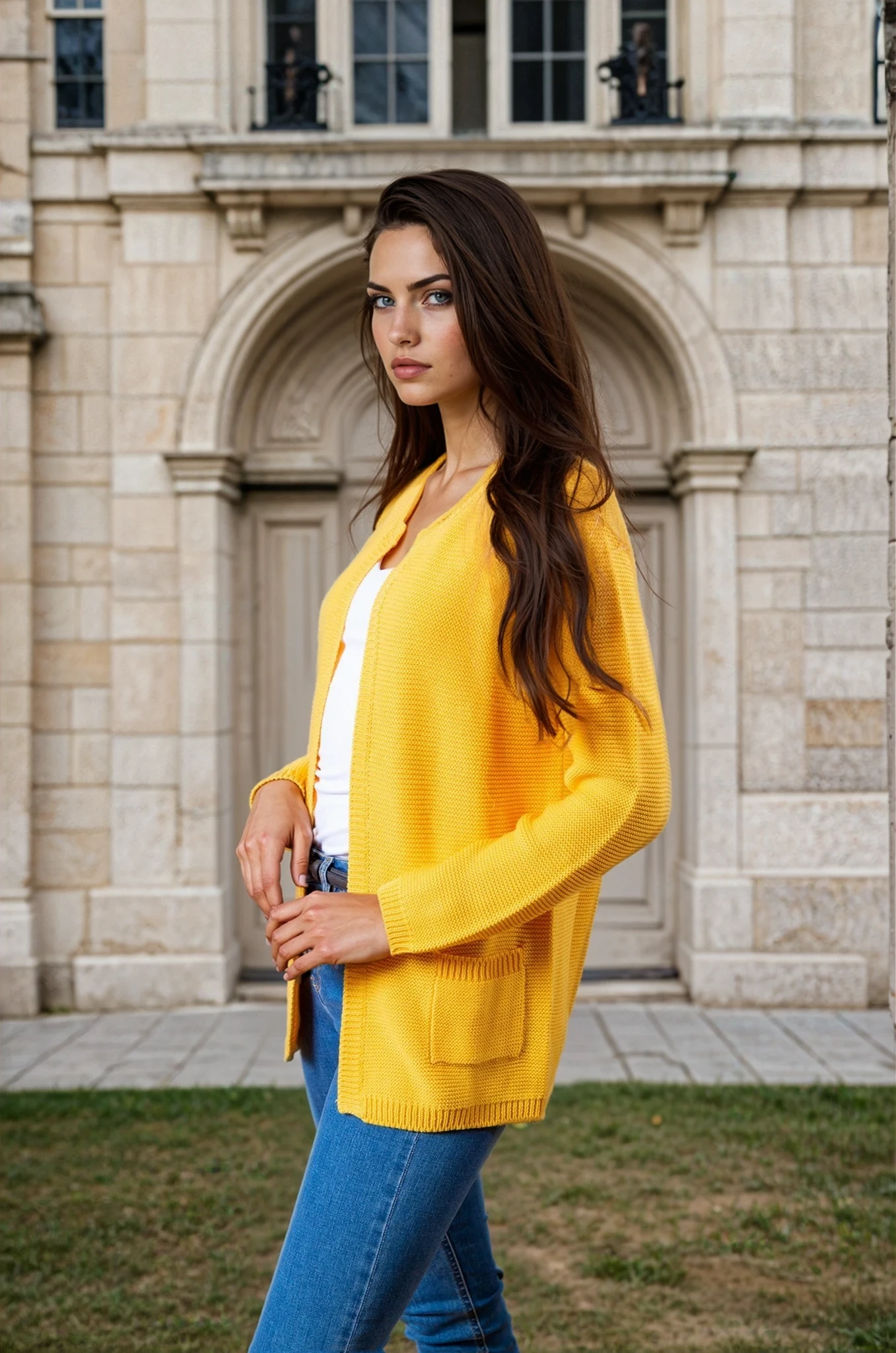 Gilet Curling long - soleil-PULL FEMME-Curling-Paris