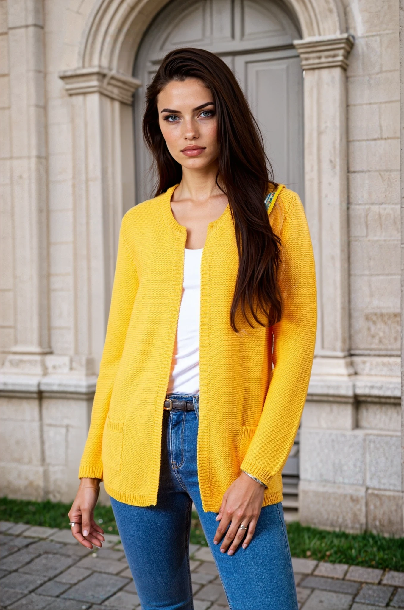 Gilet Curling long - soleil-PULL FEMME-Curling-Paris