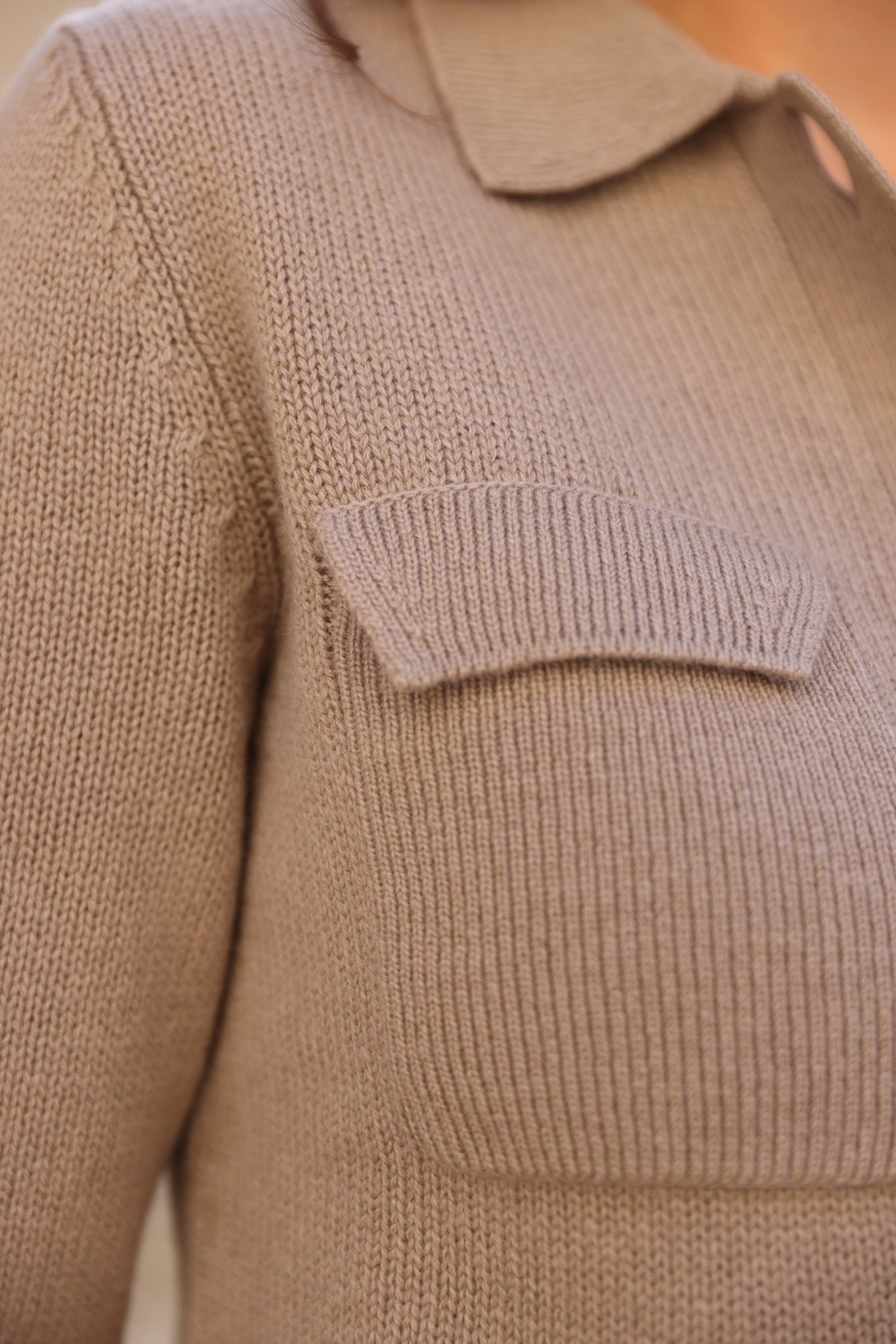 Gilet Jill en laine mérinos et cachemire - Taupe-PULL FEMME-Curling-Paris