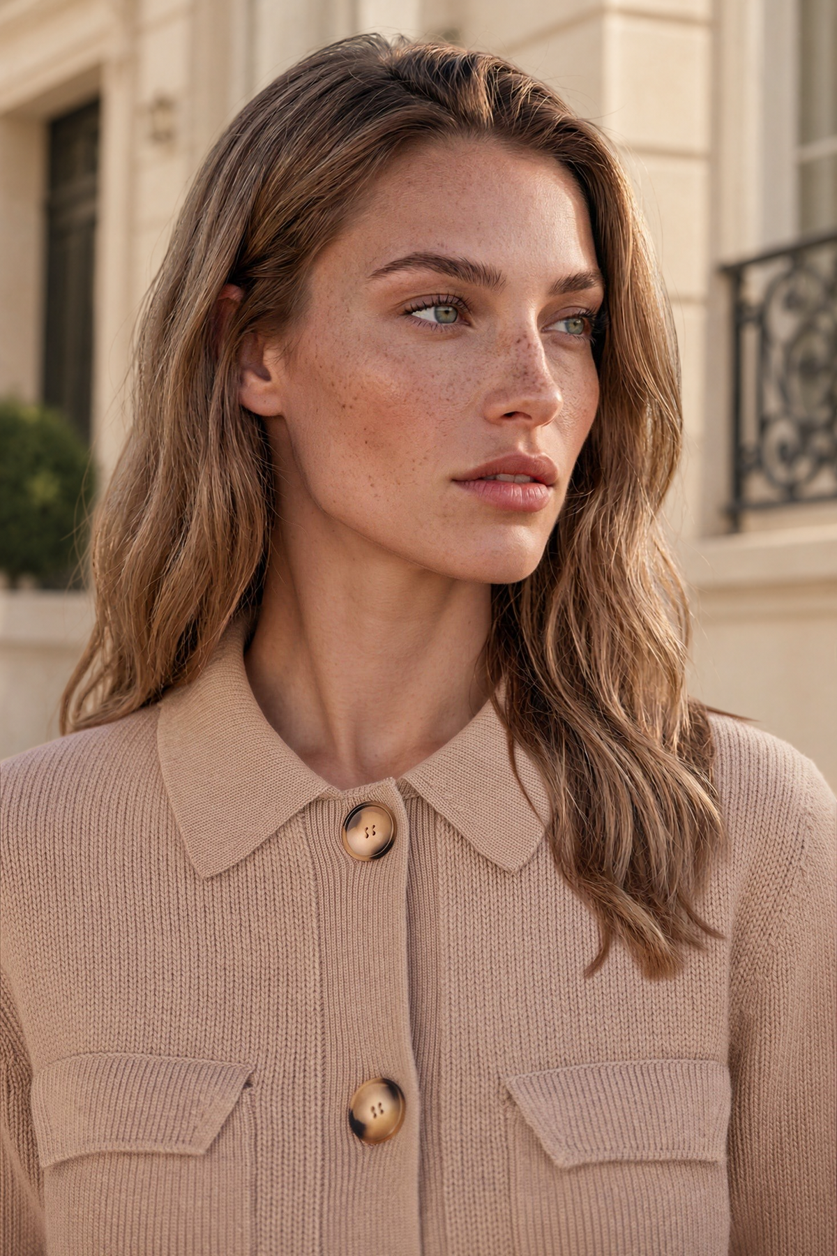 Gilet Jill en laine mérinos et cachemire - Taupe-PULL FEMME-Curling-Paris