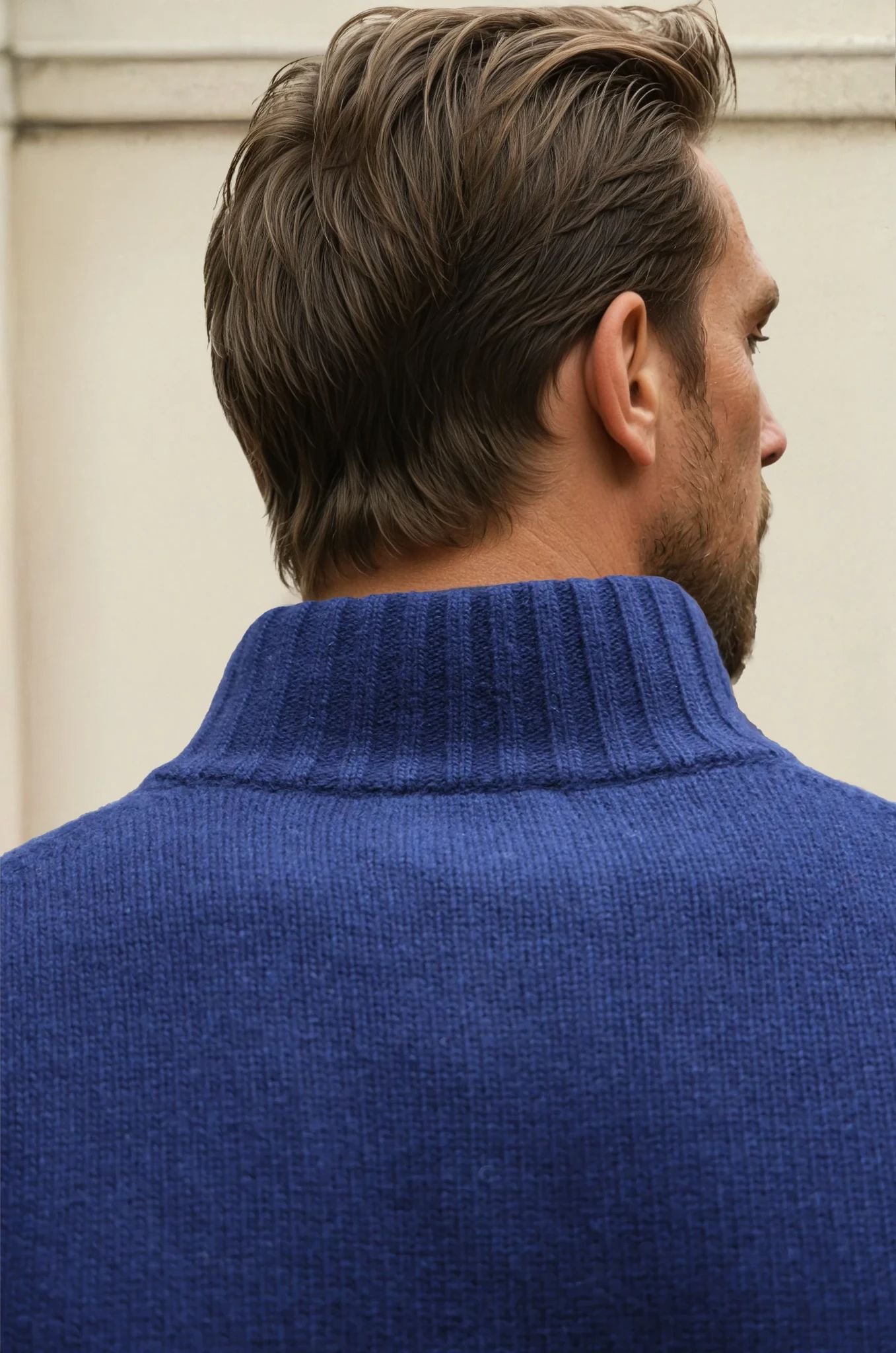 Gilet Lucas en laine et cachemire - Marine-PULL HOMME-Curling-Paris