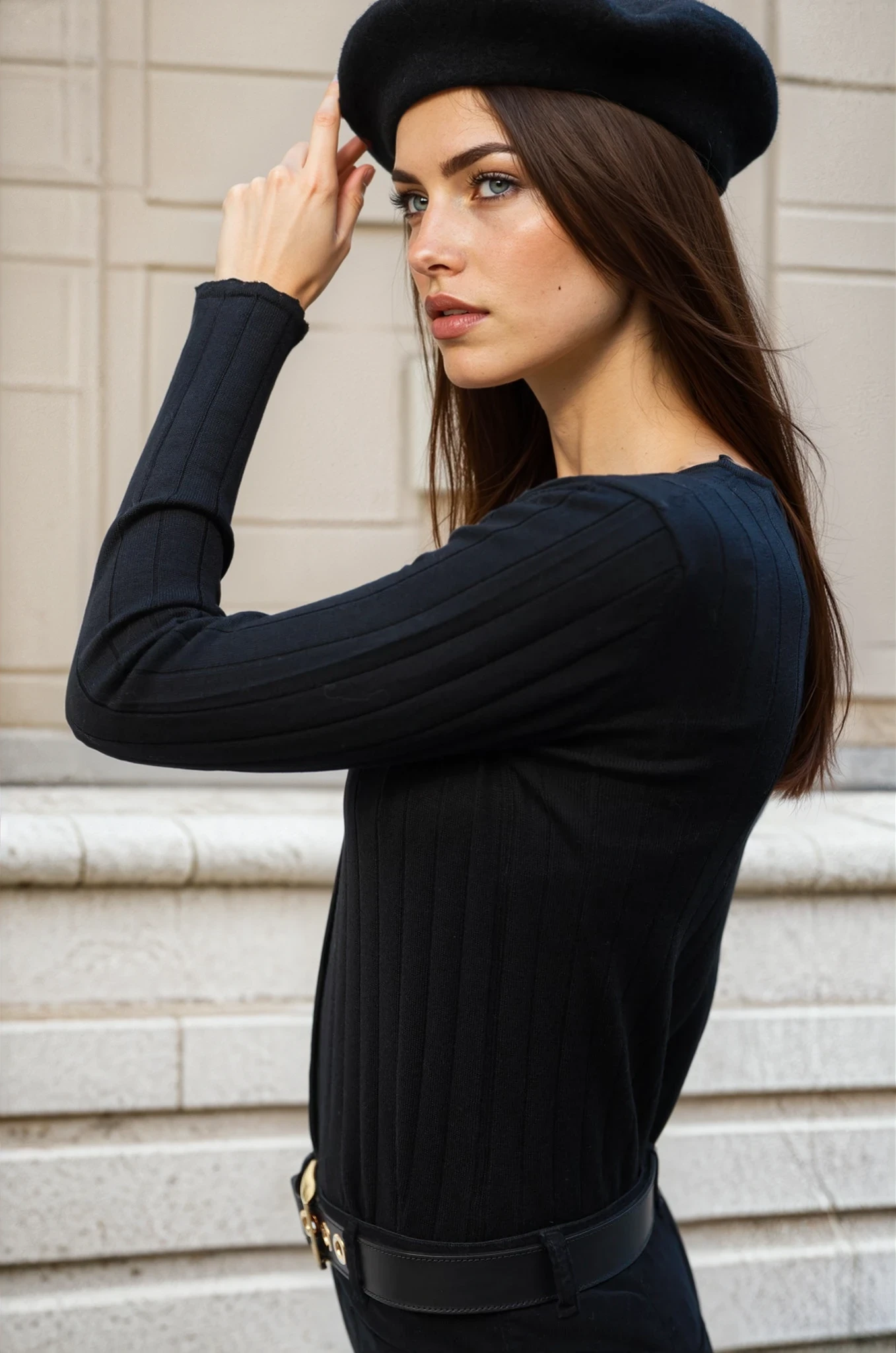 Gilet Palerme en laine mérinos - Noir-PULL FEMME-Curling-Paris