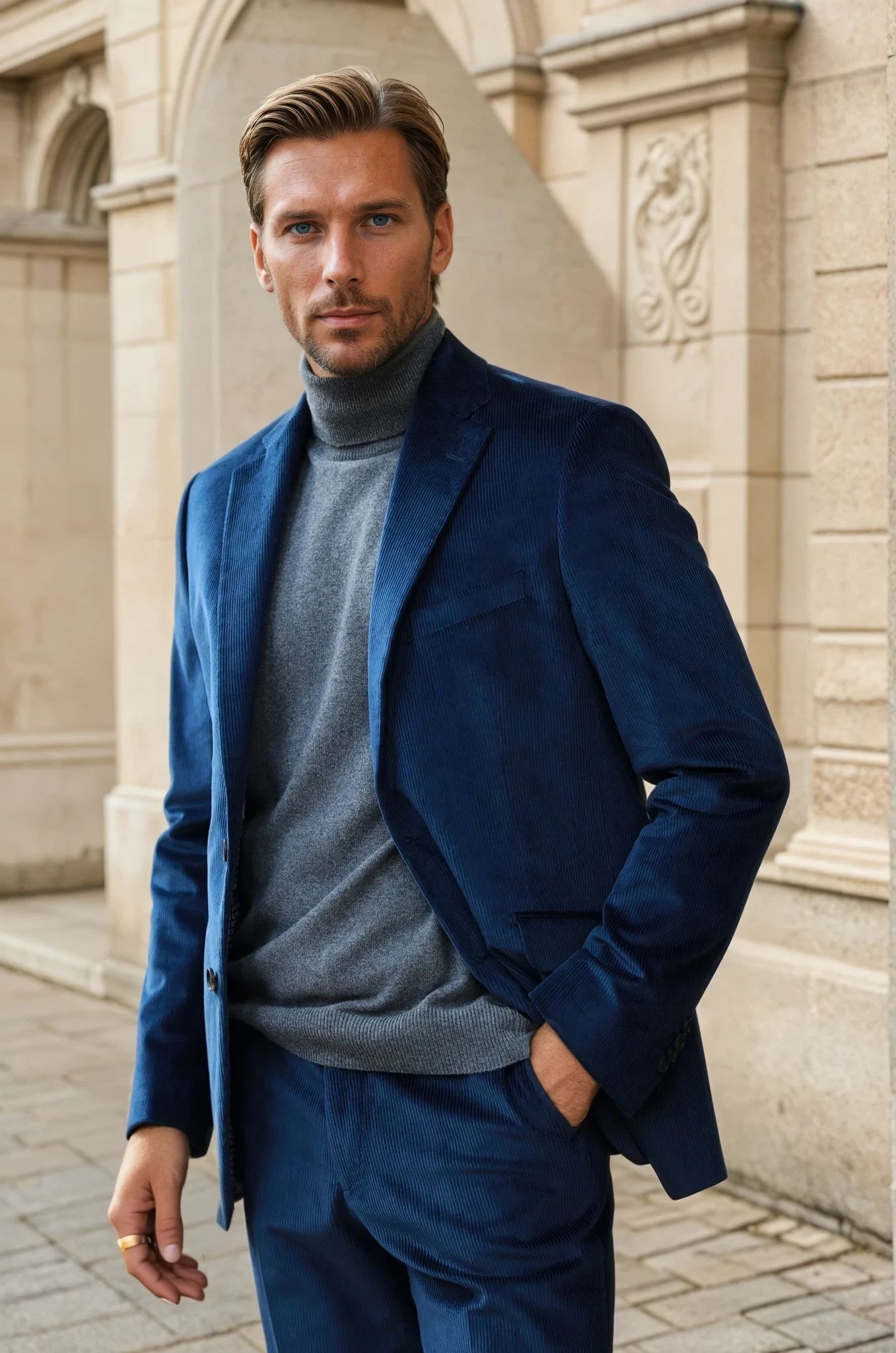 Goal corduroy jacket - Navy