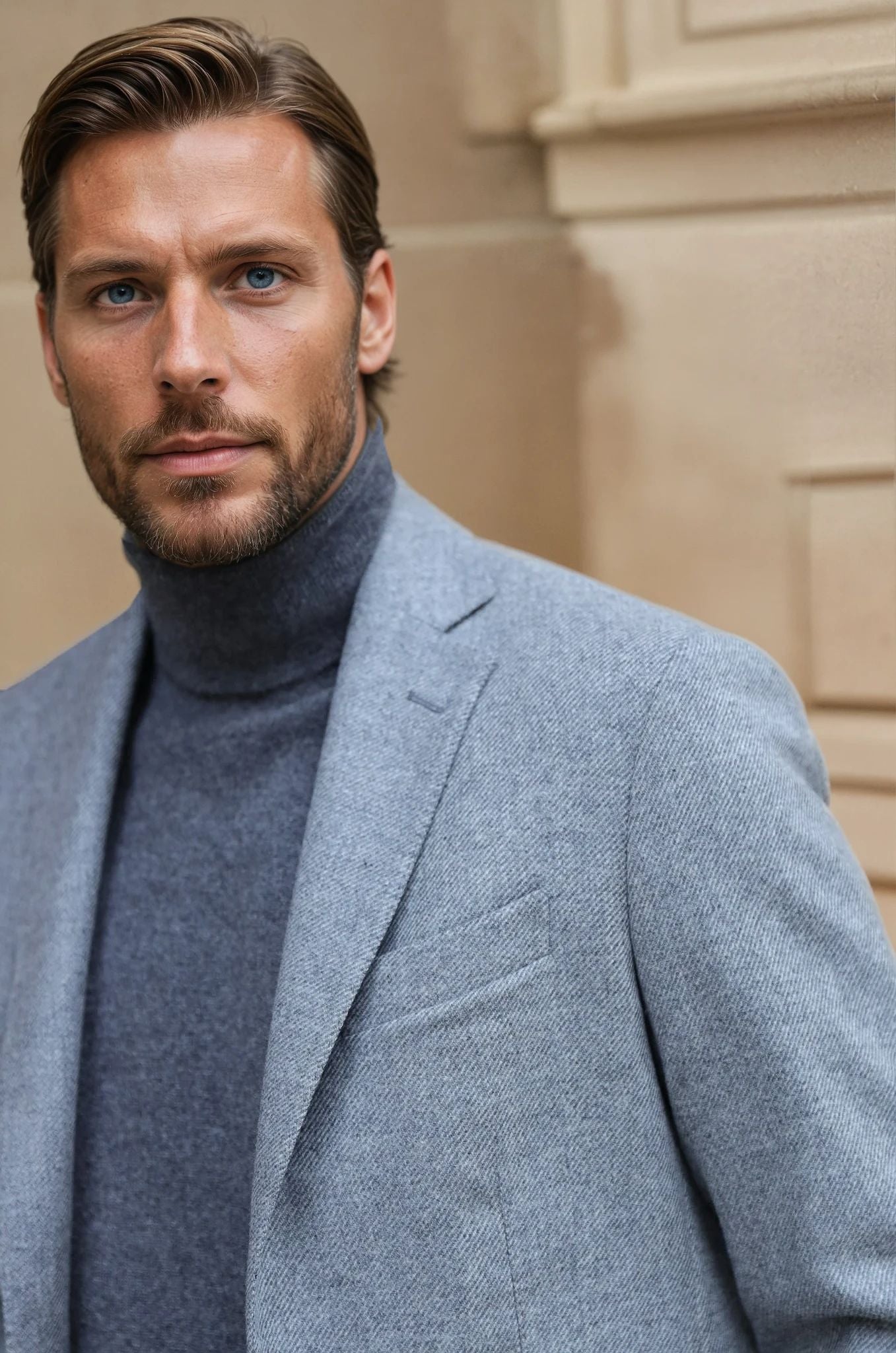 Veste souple Gostev en laine et cachemire - Gris