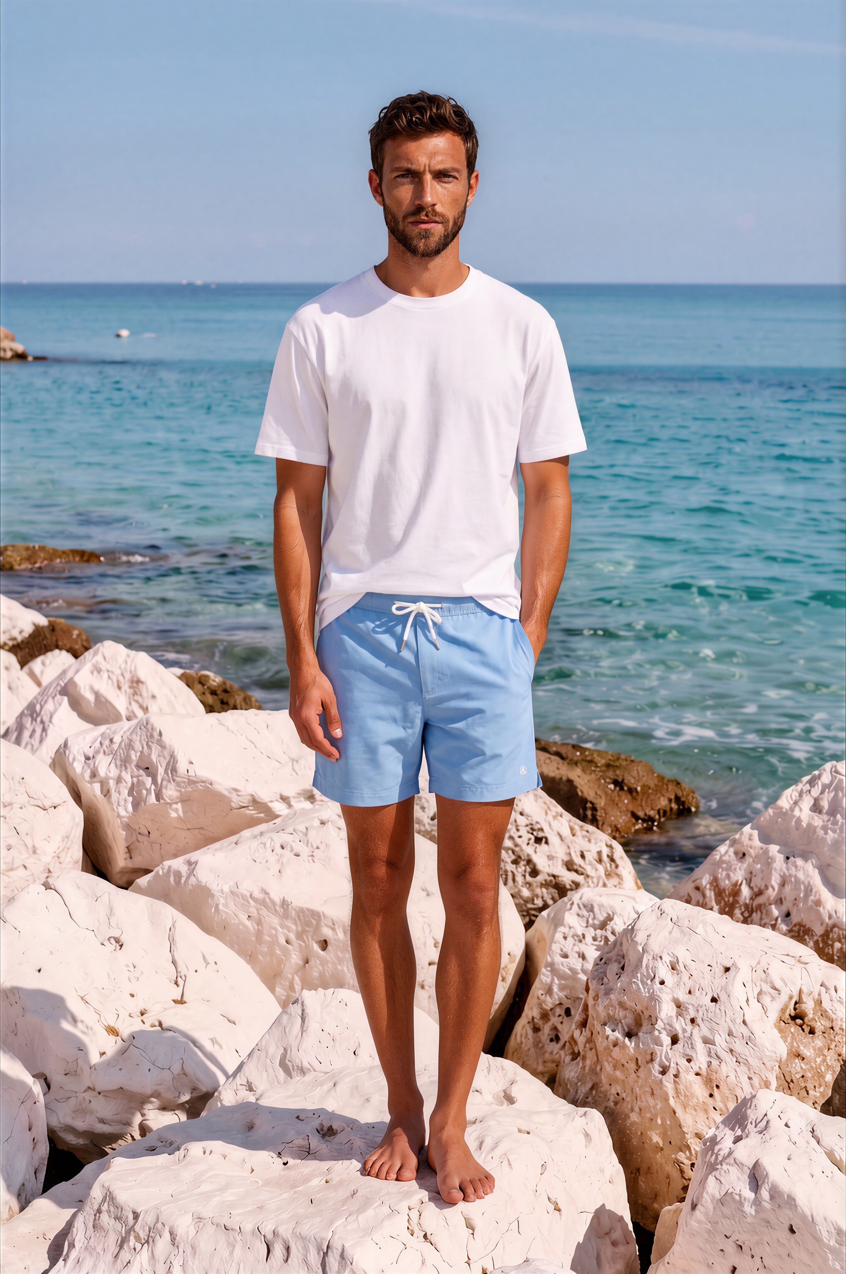 Short de bain - Bleu Azur