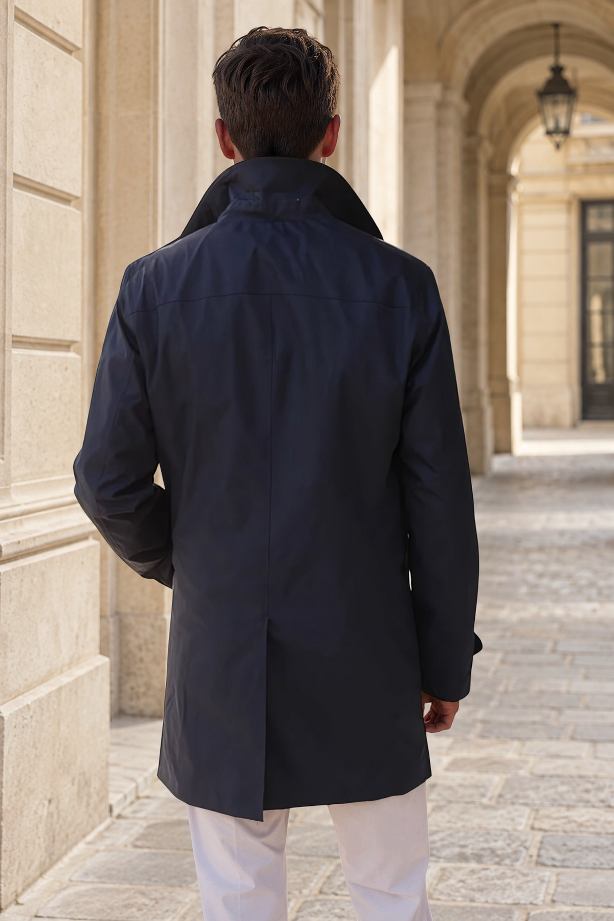 Imperméable Harry - Marine-MANTEAU HOMME-Curling-Paris