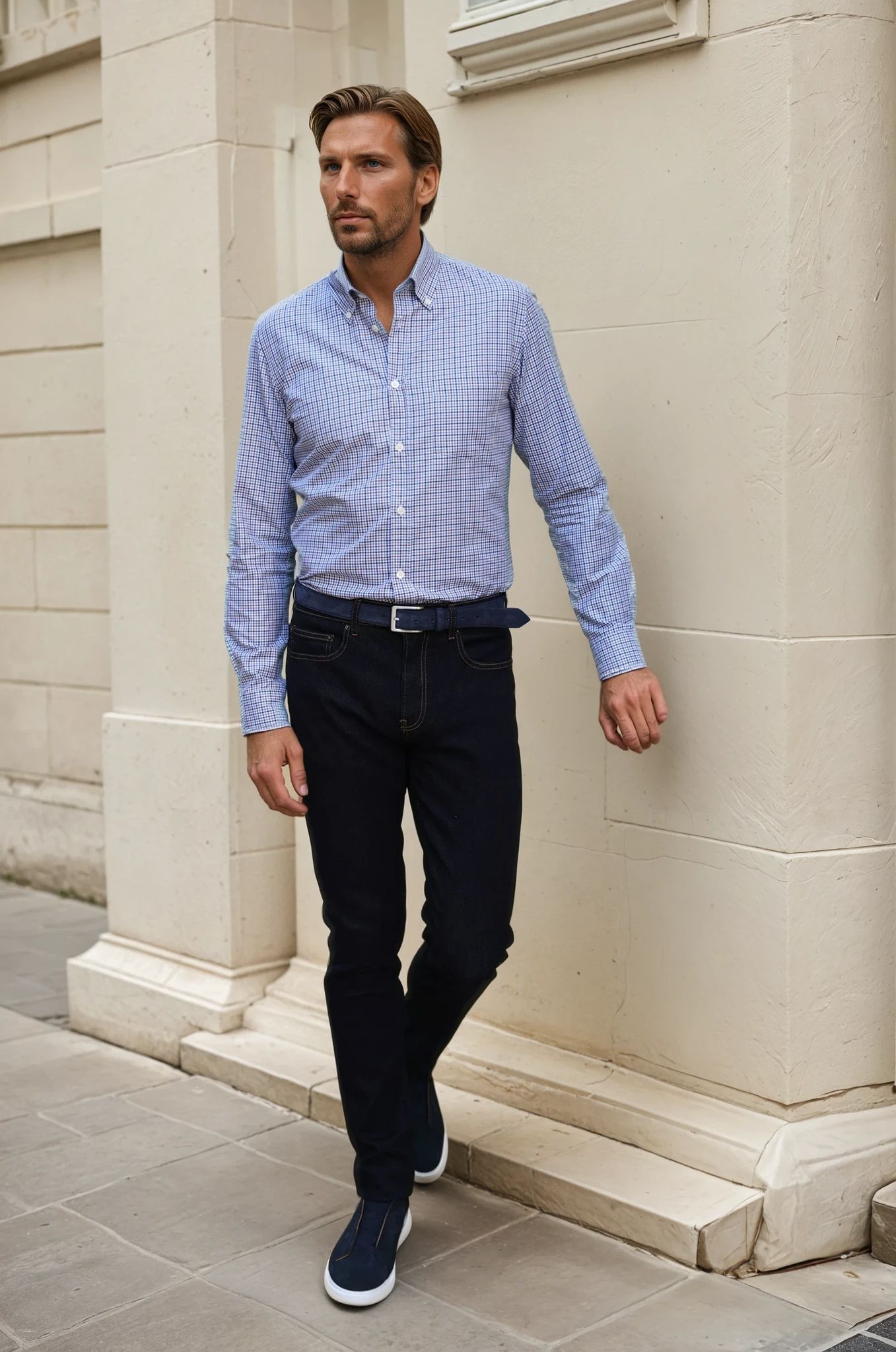 Jeans James en coton stretch - Brut-PANTALON HOMME-Curling-Paris