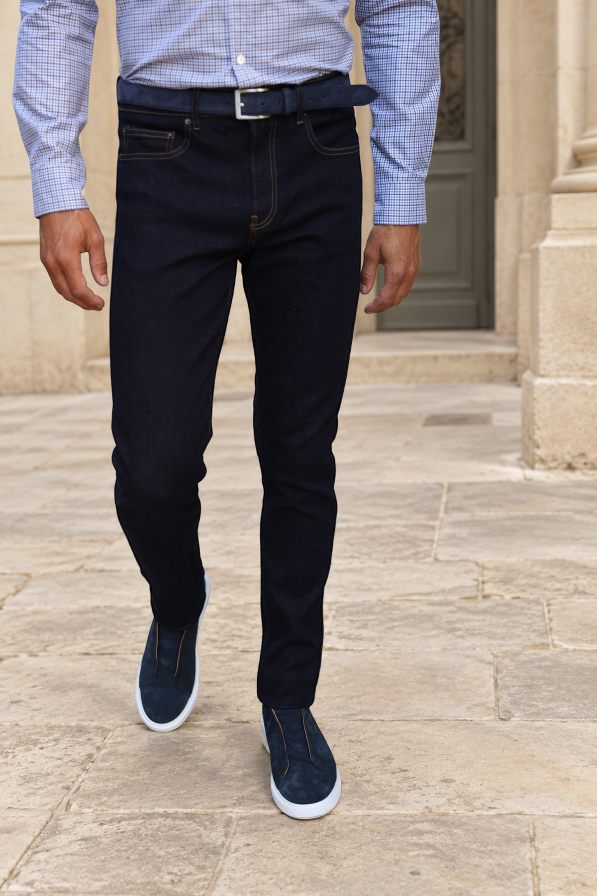 Jeans James en coton stretch - Brut-PANTALON HOMME-Curling-Paris
