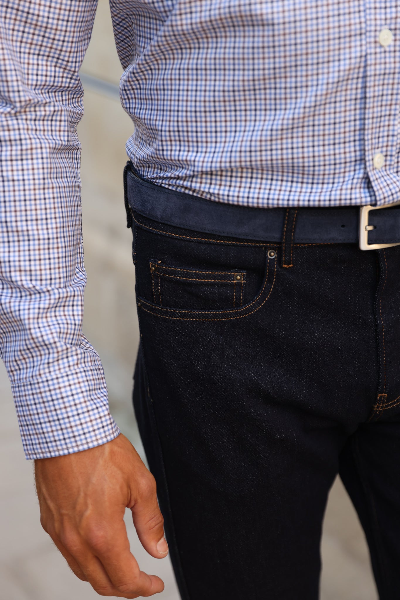 Jeans James en coton stretch - Brut-PANTALON HOMME-Curling-Paris