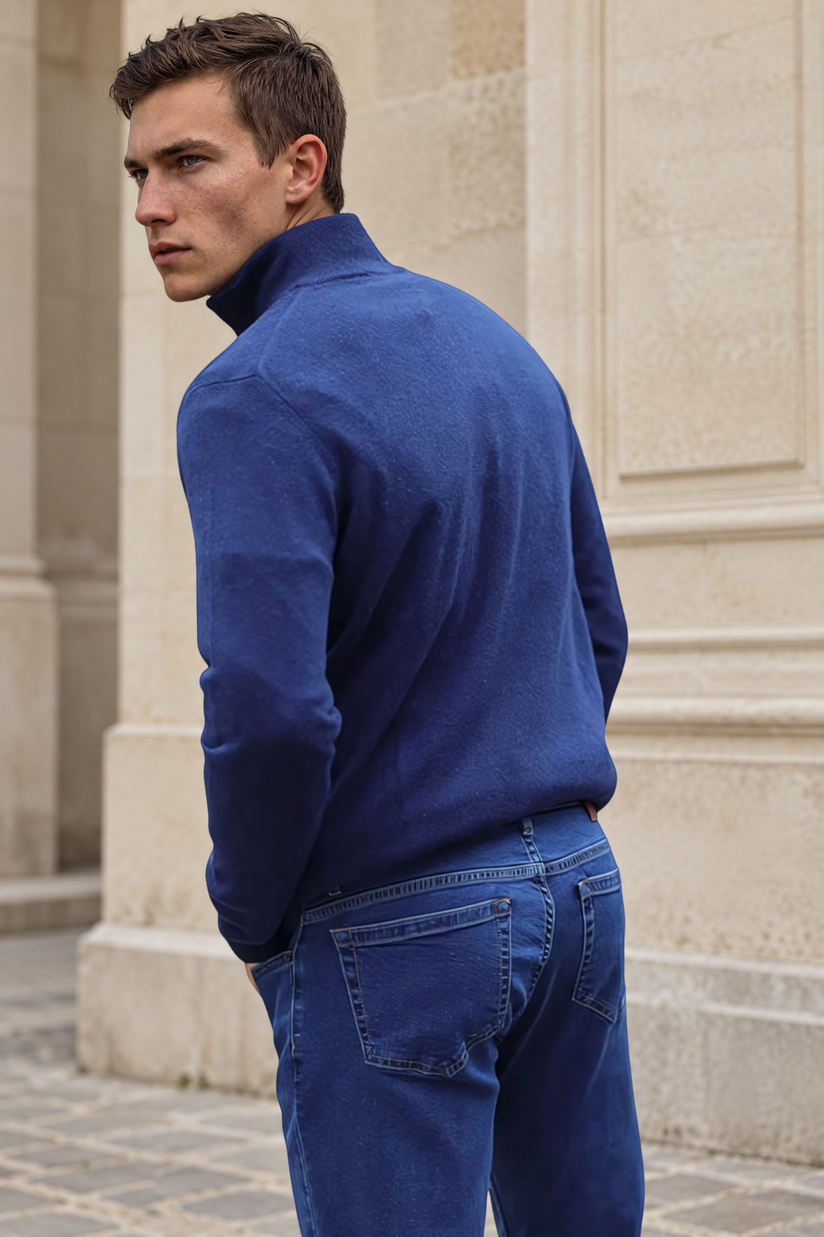 Jeans James en coton stretch - Denim-PANTALON HOMME-Curling-Paris