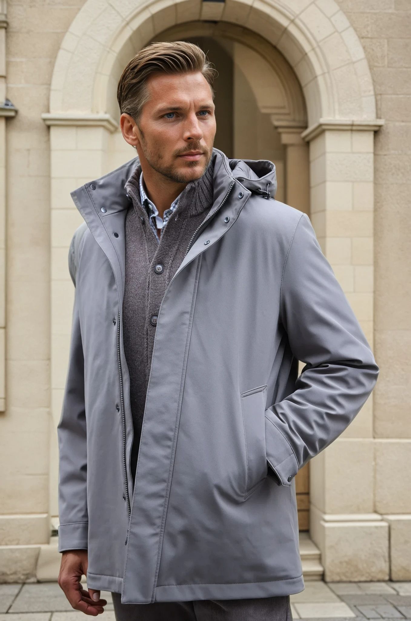 PARKA SOFT SHELL-MANTEAU-Curling-Paris