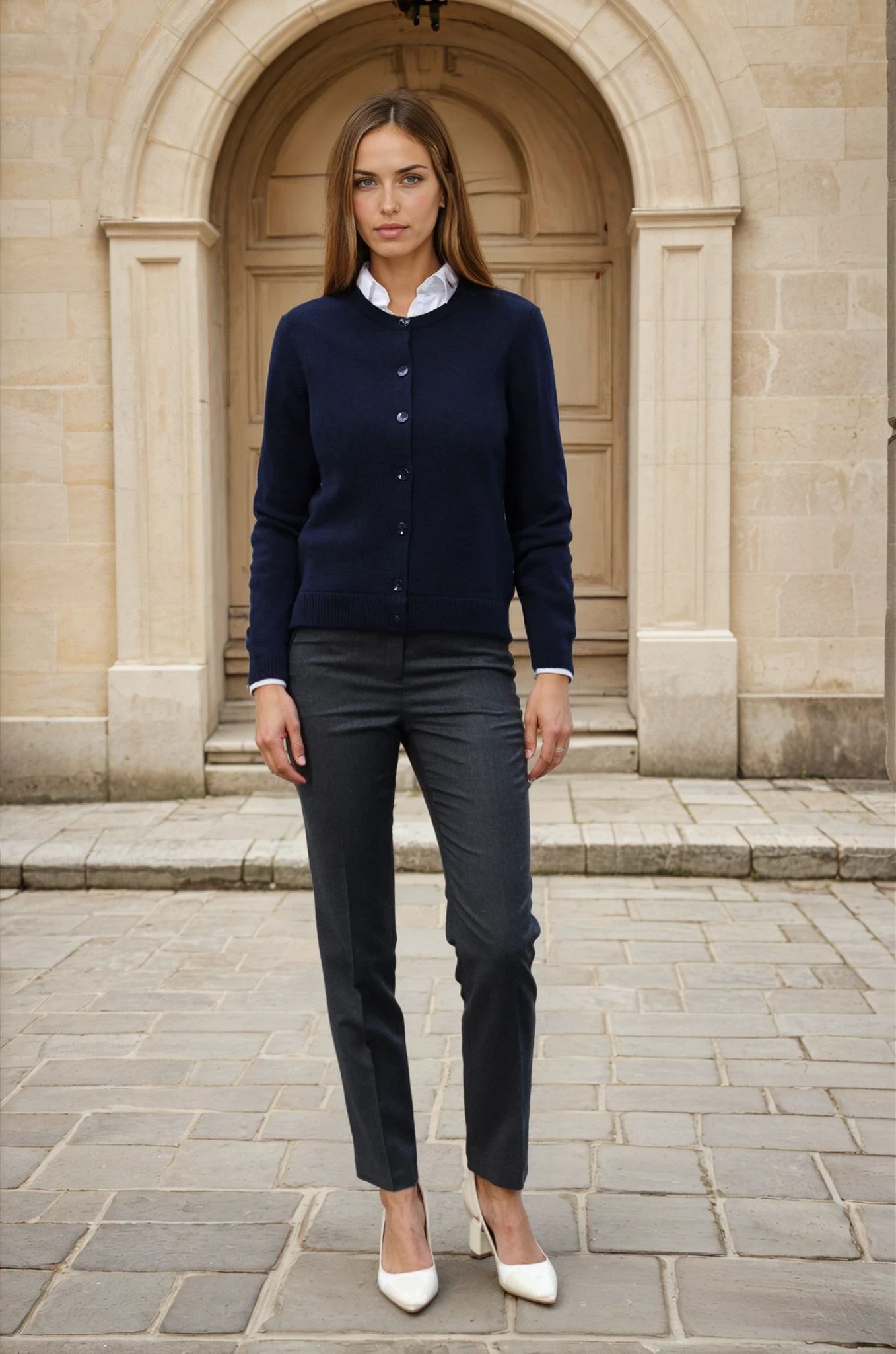 Pantalon Eliot en flanelle 100% laine vierge - Anthracite-PANTALON FEMME-Curling-Paris