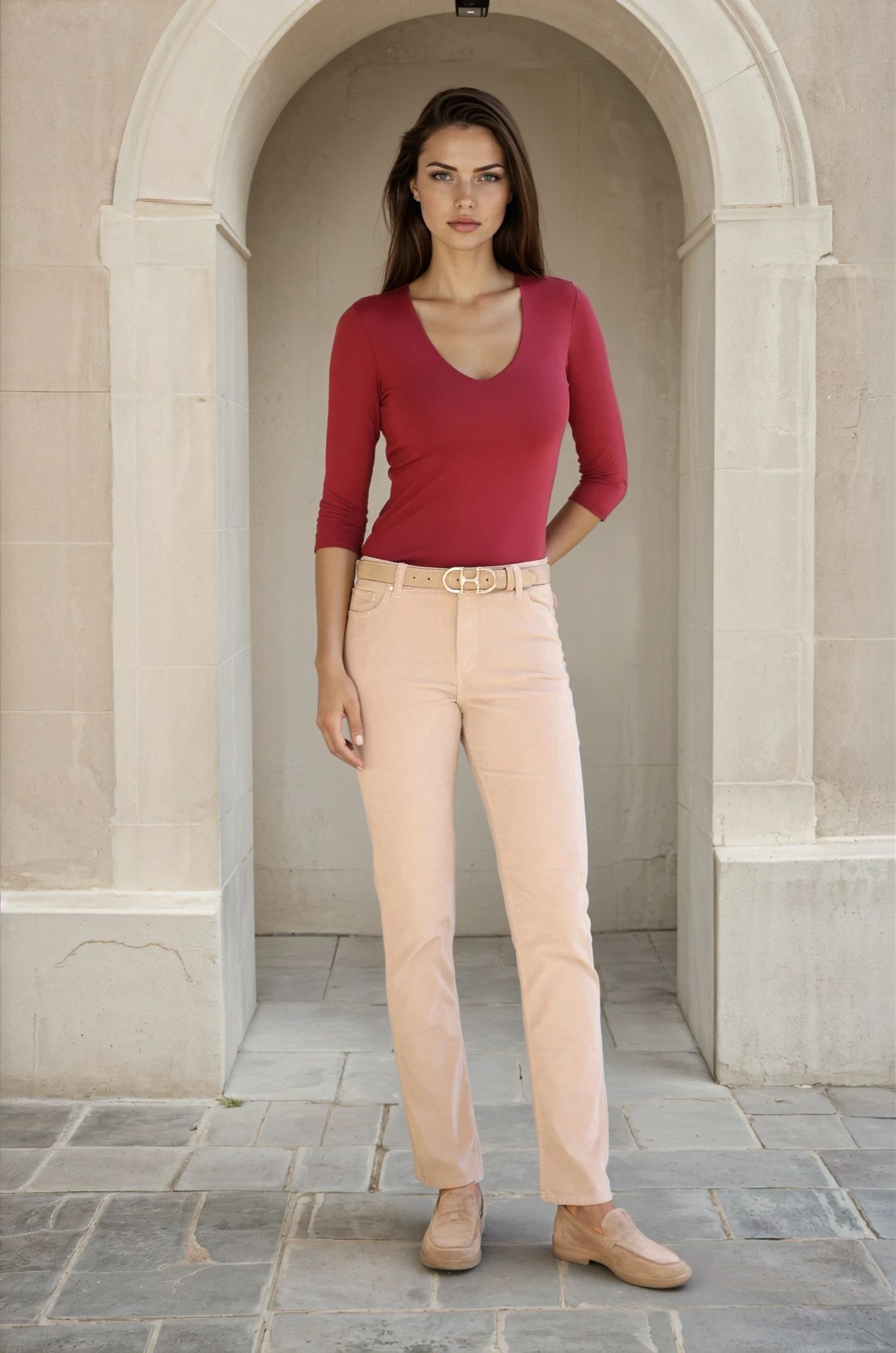 Pantalon Josh en velours milleraies stretch - Pierre-PANTALON FEMME-Curling-Paris