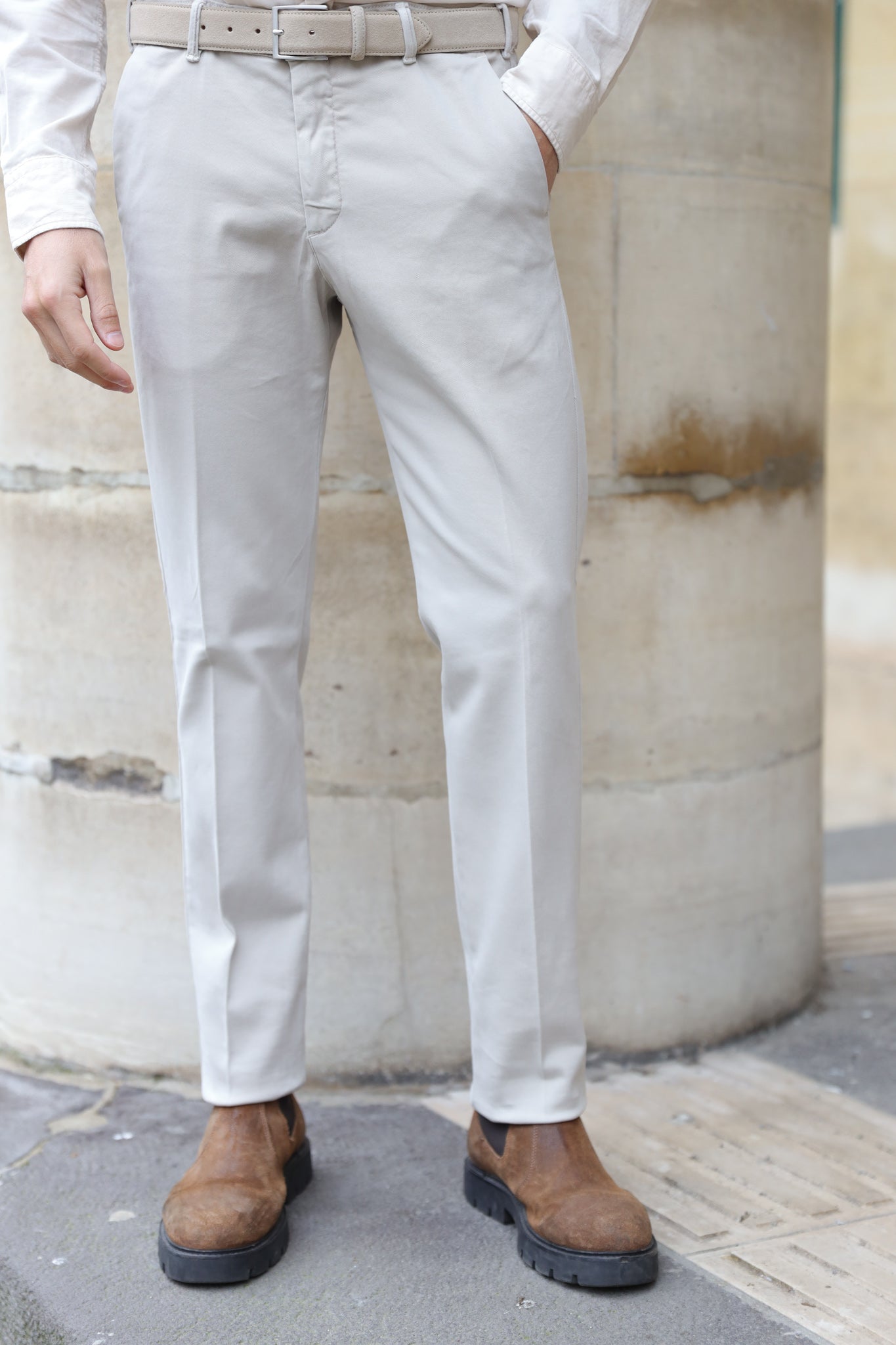 Pantalon Seanfit en coton stretch Di Sondrio - Pierre-PANTALON HOMME-Curling-Paris