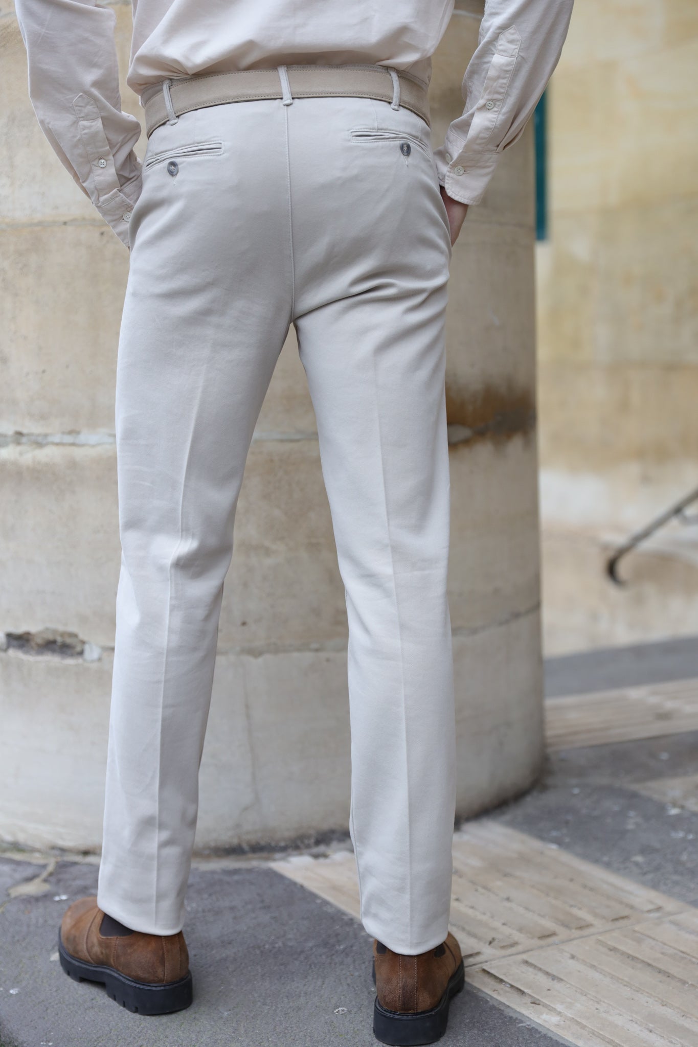 Pantalon Seanfit en coton stretch Di Sondrio - Pierre-PANTALON HOMME-Curling-Paris