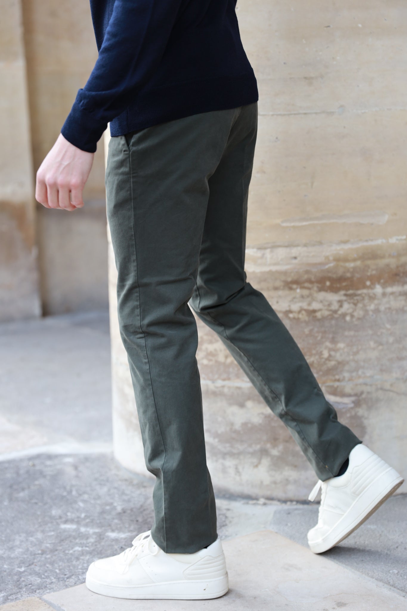 Seanfit pants in winter cotton drill - Khaki