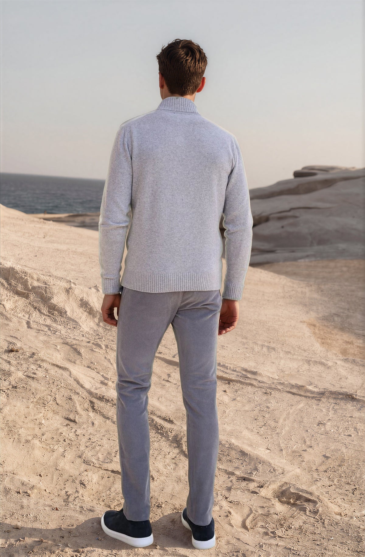 Seanvfit Corduroy Trousers - Light Grey