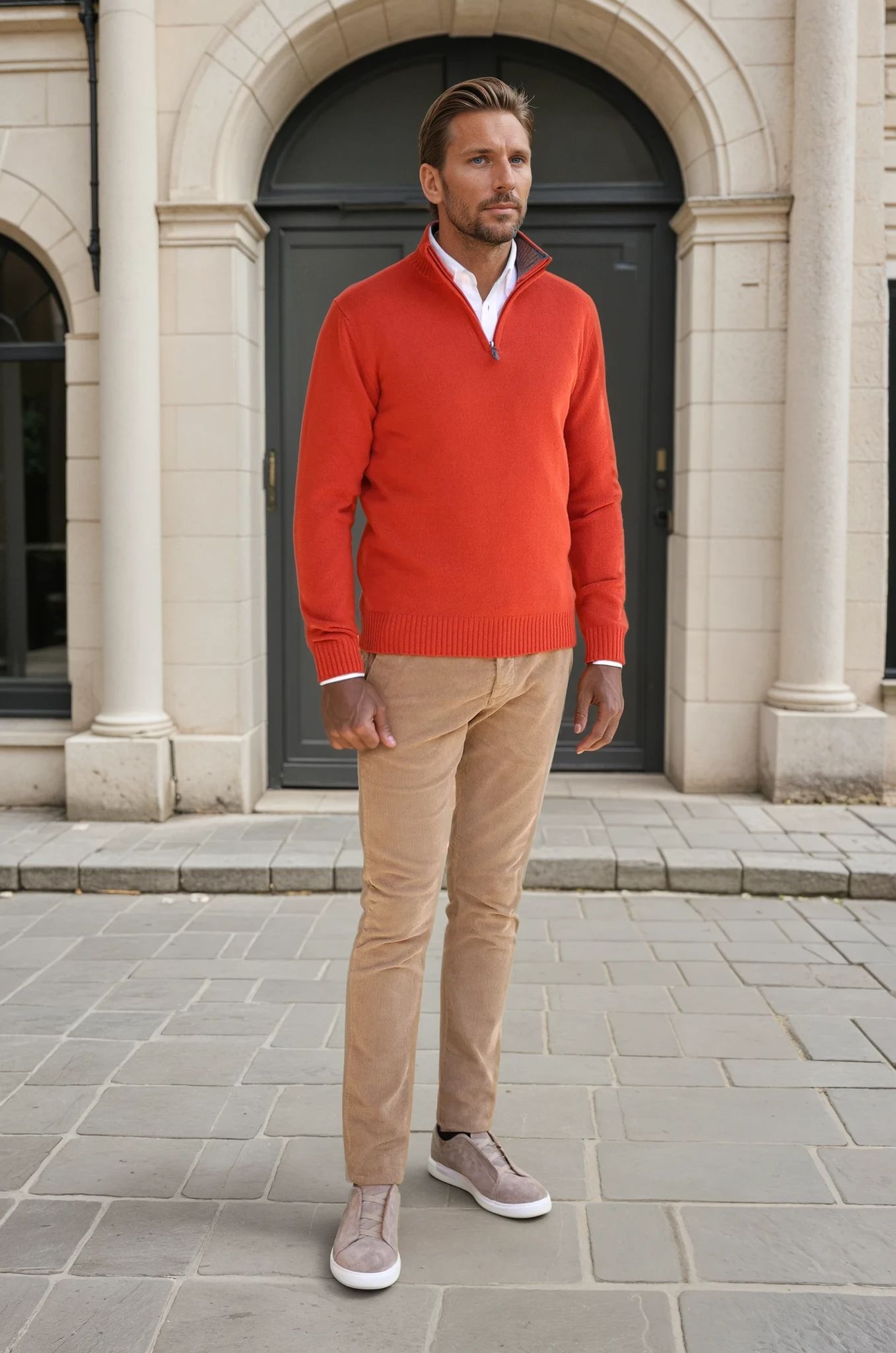 Pantalon Seanfit en velours côtelé - Miel-PANTALON HOMME-Curling-Paris