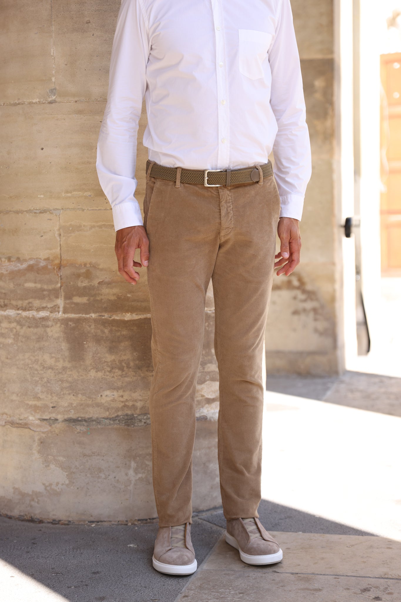 Pantalon Seanfit en velours côtelé - Miel-PANTALON HOMME-Curling-Paris