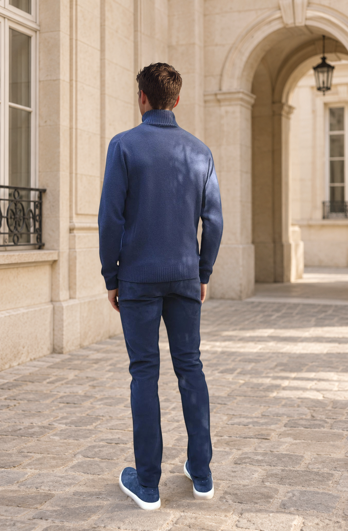 Pantalon Seanvfit en velours côtelé - Marine-PANTALON HOMME-Curling-Paris