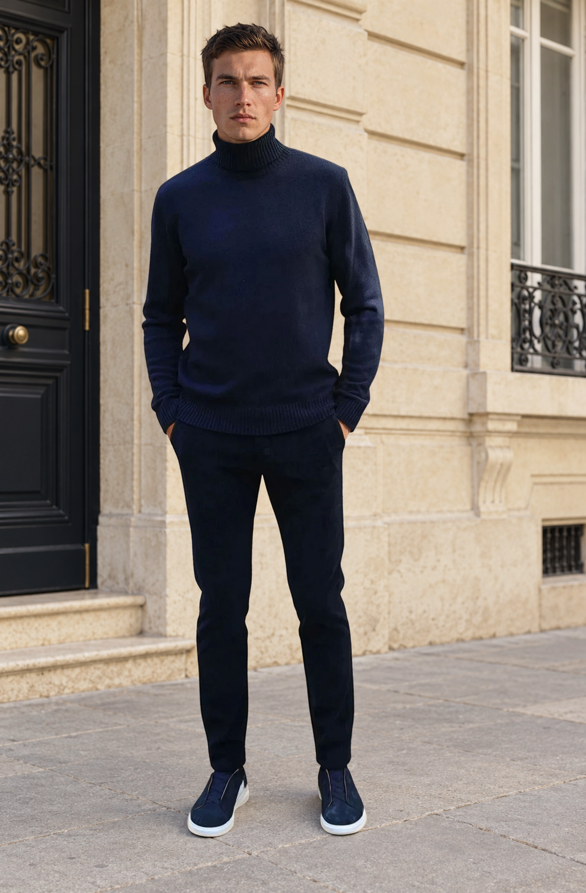 Pantalon Seanvfit en velours côtelé - Marine-PANTALON HOMME-Curling-Paris