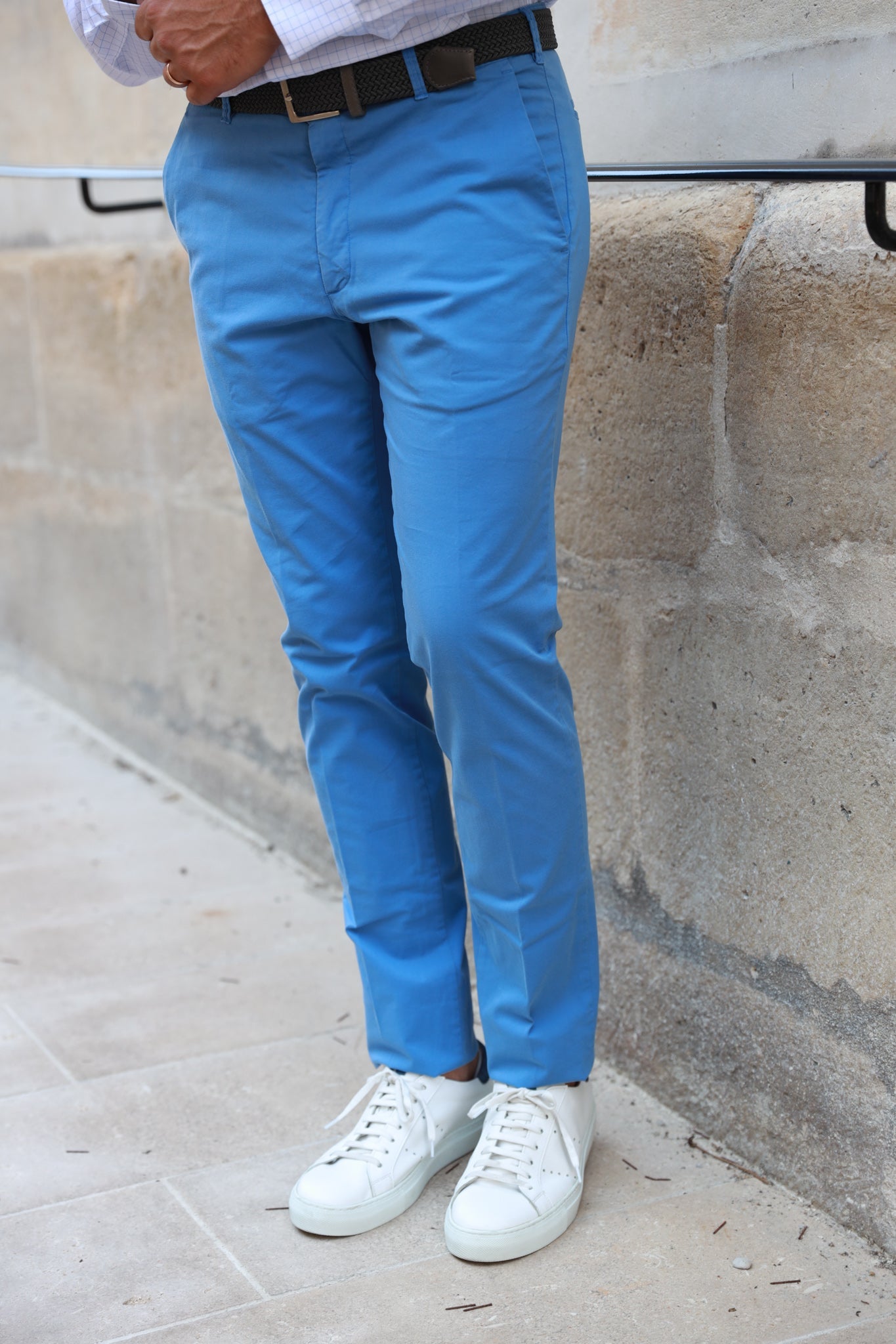 Pantalon d'été Seanfit en coton stretch - Aqua-PANTALON HOMME-Curling-Paris