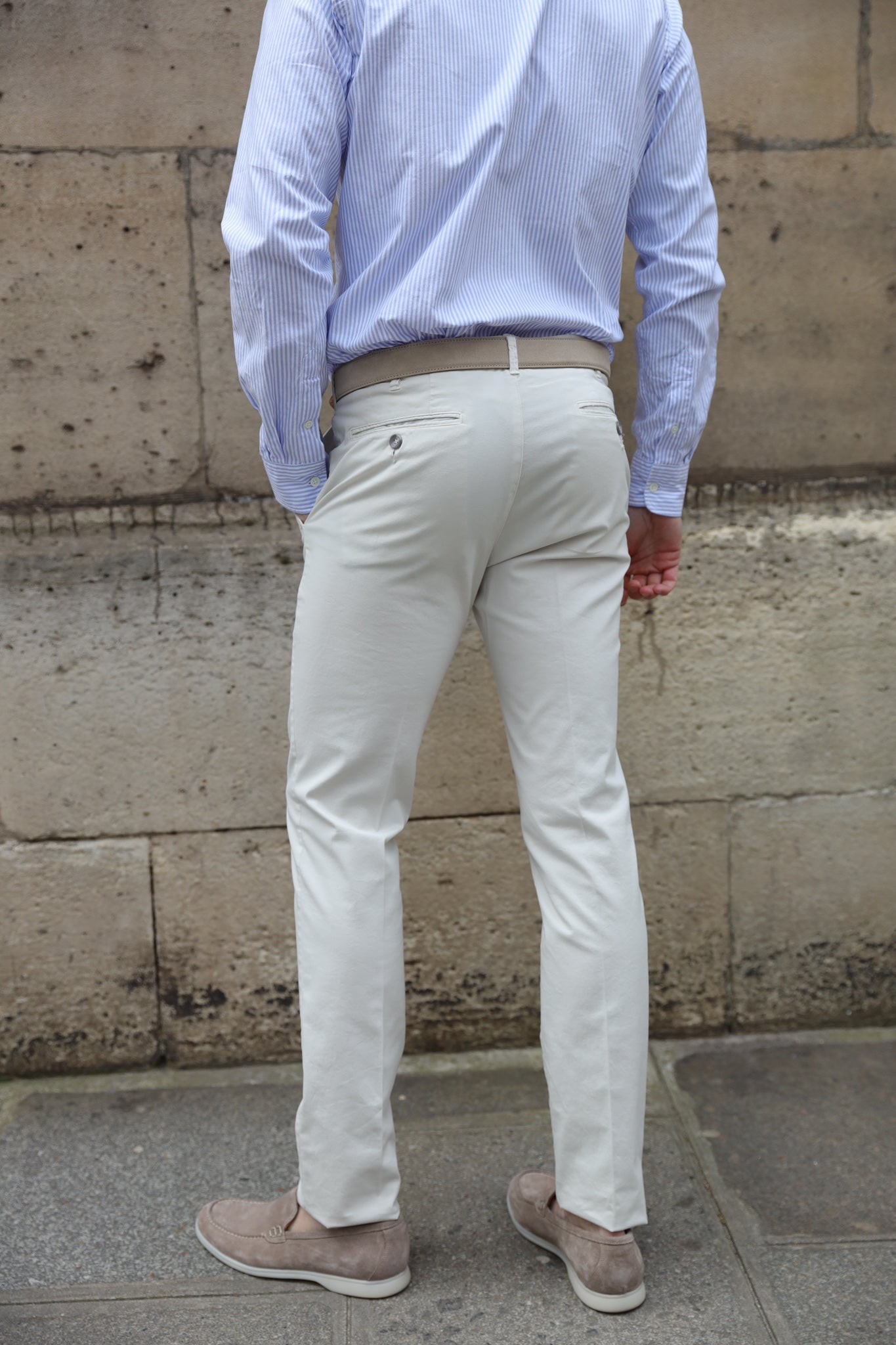 Pantalon d'été Seanfit en coton stretch - Ciment-PANTALON HOMME-Curling-Paris