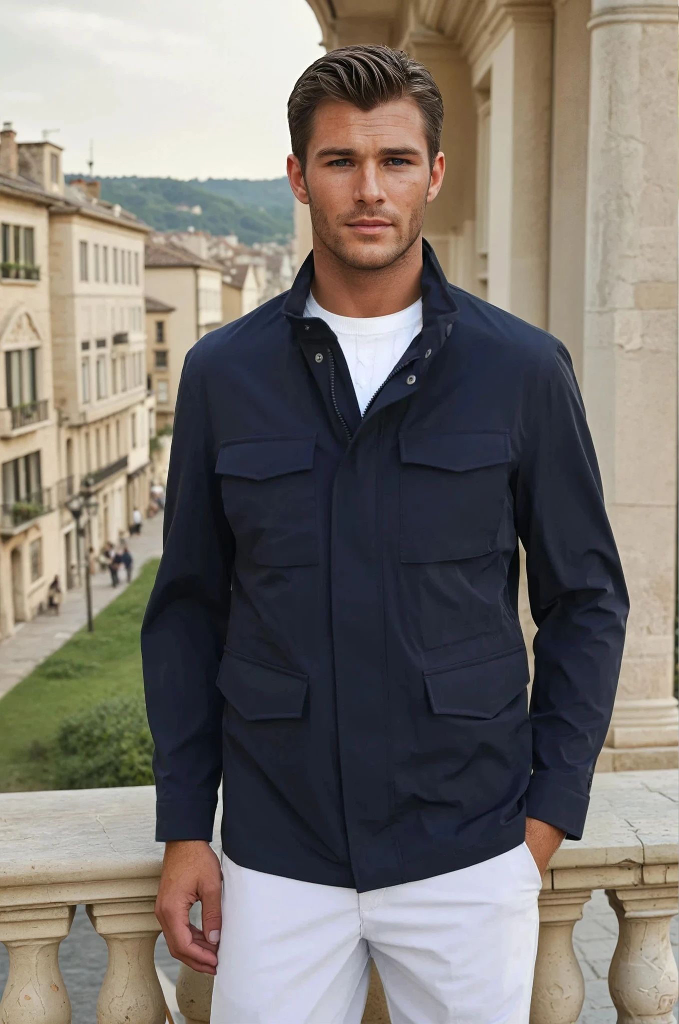 Parka Archie - Marine-MANTEAU HOMME-Curling-Paris