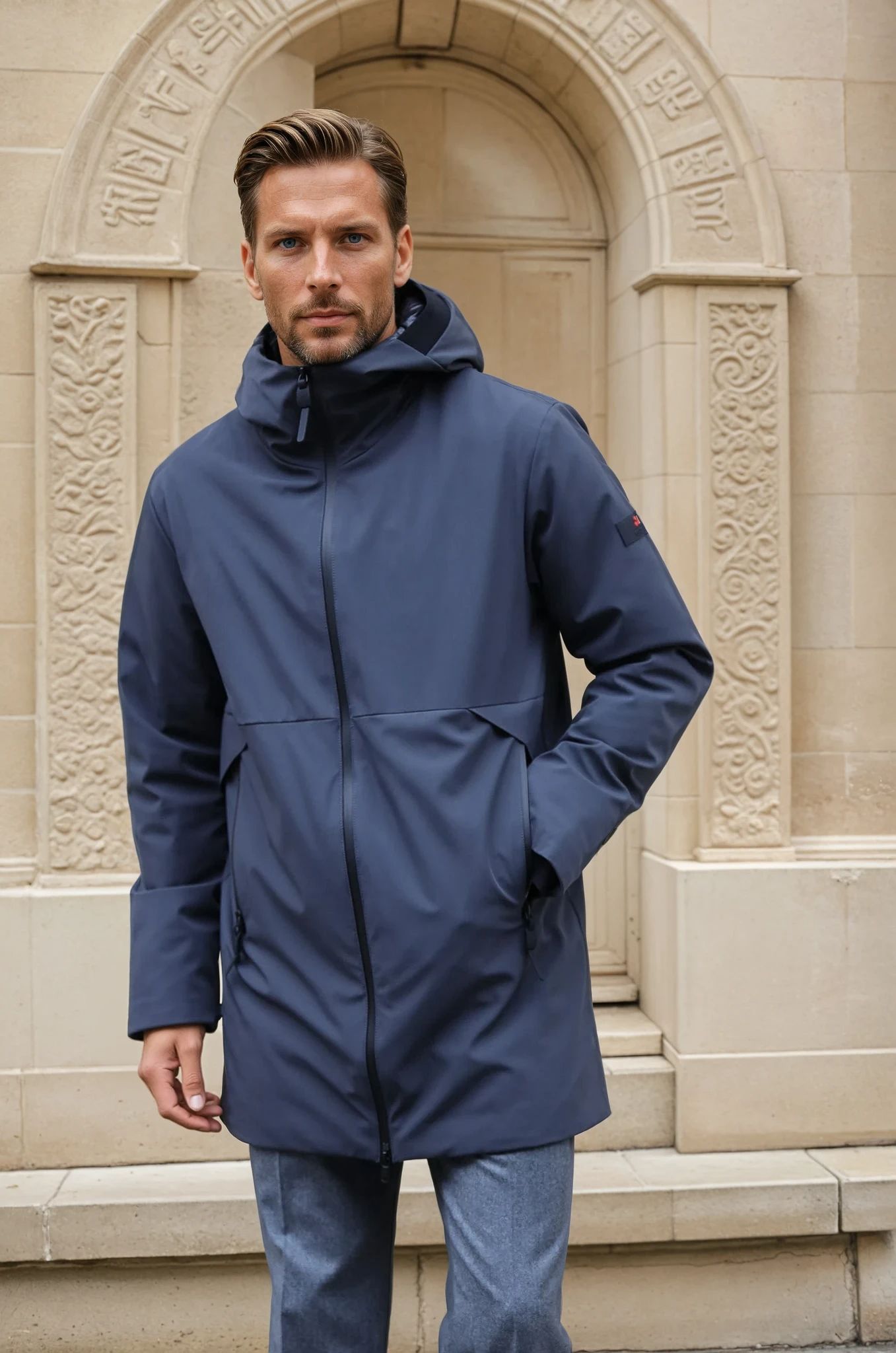 Parka Metide Peuterey - Gris Anthracite-MANTEAU HOMME-Curling-Paris