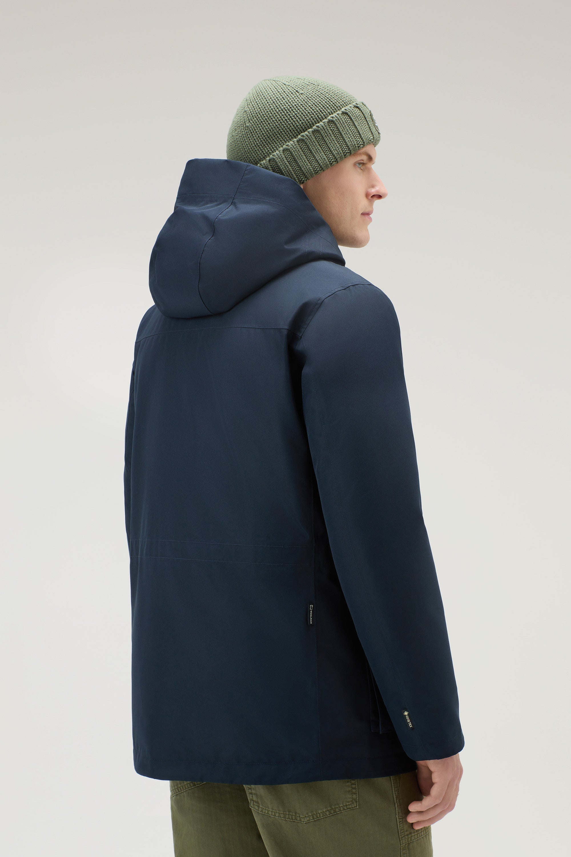 Parka Mountain Woolrich en Gore-tex - Melton Blue-MANTEAU HOMME-Curling-Paris