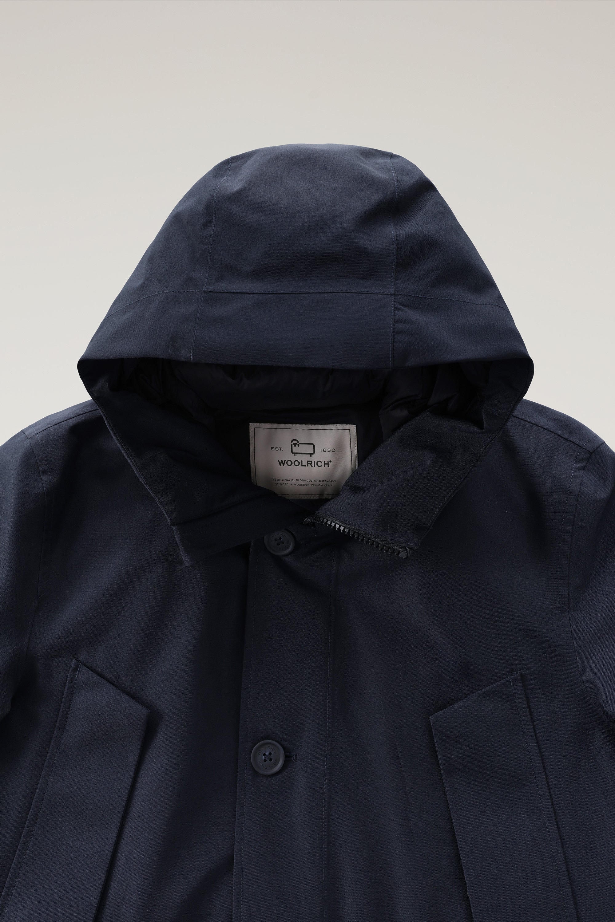 Parka Mountain Woolrich en Gore-tex - Melton Blue-MANTEAU HOMME-Curling-Paris