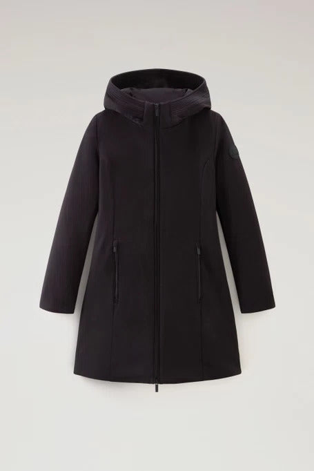 Parka Woolrich Firth en Softshell - Black-MANTEAU FEMME-Curling-Paris