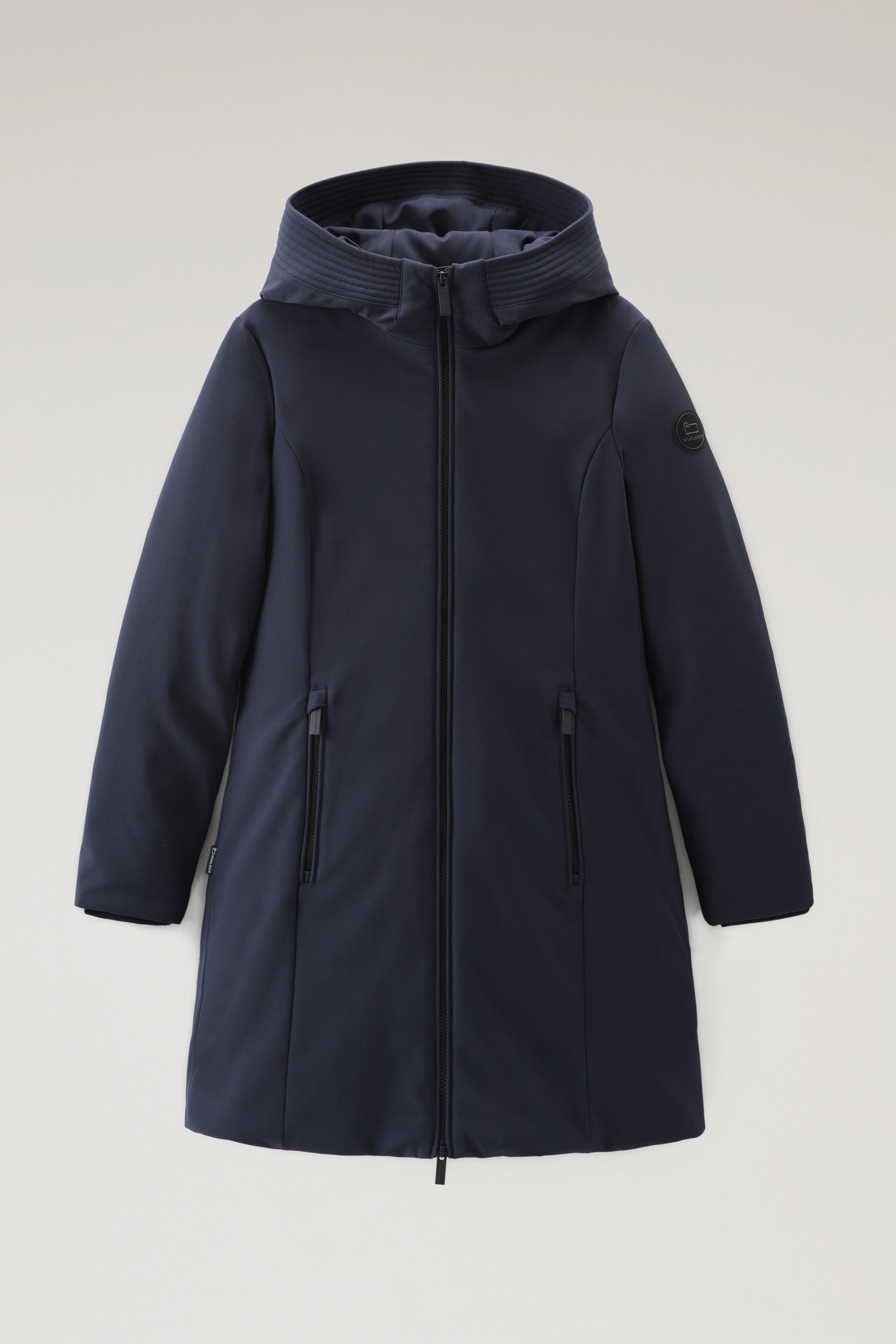 Parka Woolrich Firth en Softshell - Melton Blue-MANTEAU FEMME-Curling-Paris