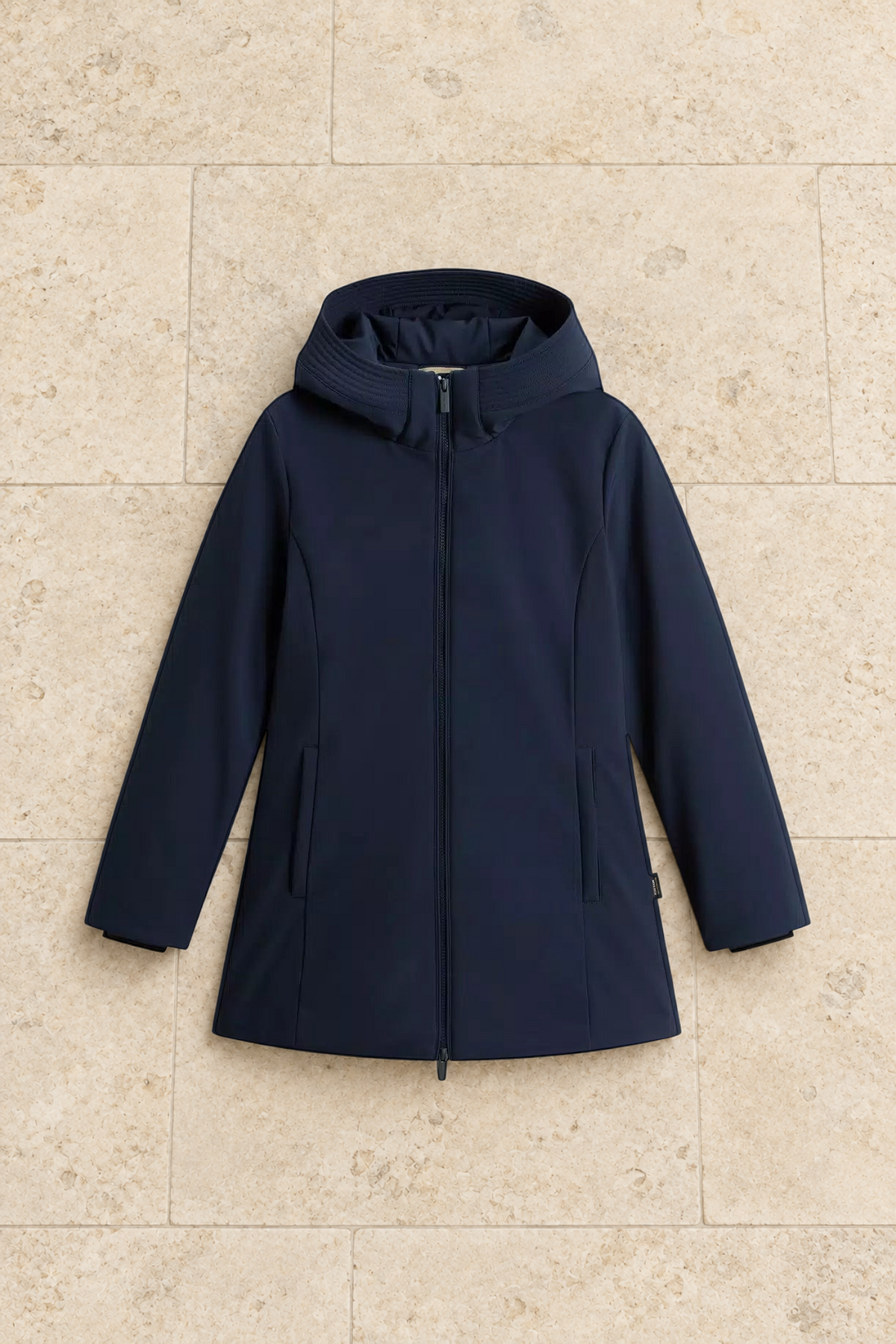 Parka Woolrich Firth en Softshell - Melton Blue-MANTEAU FEMME-Curling-Paris