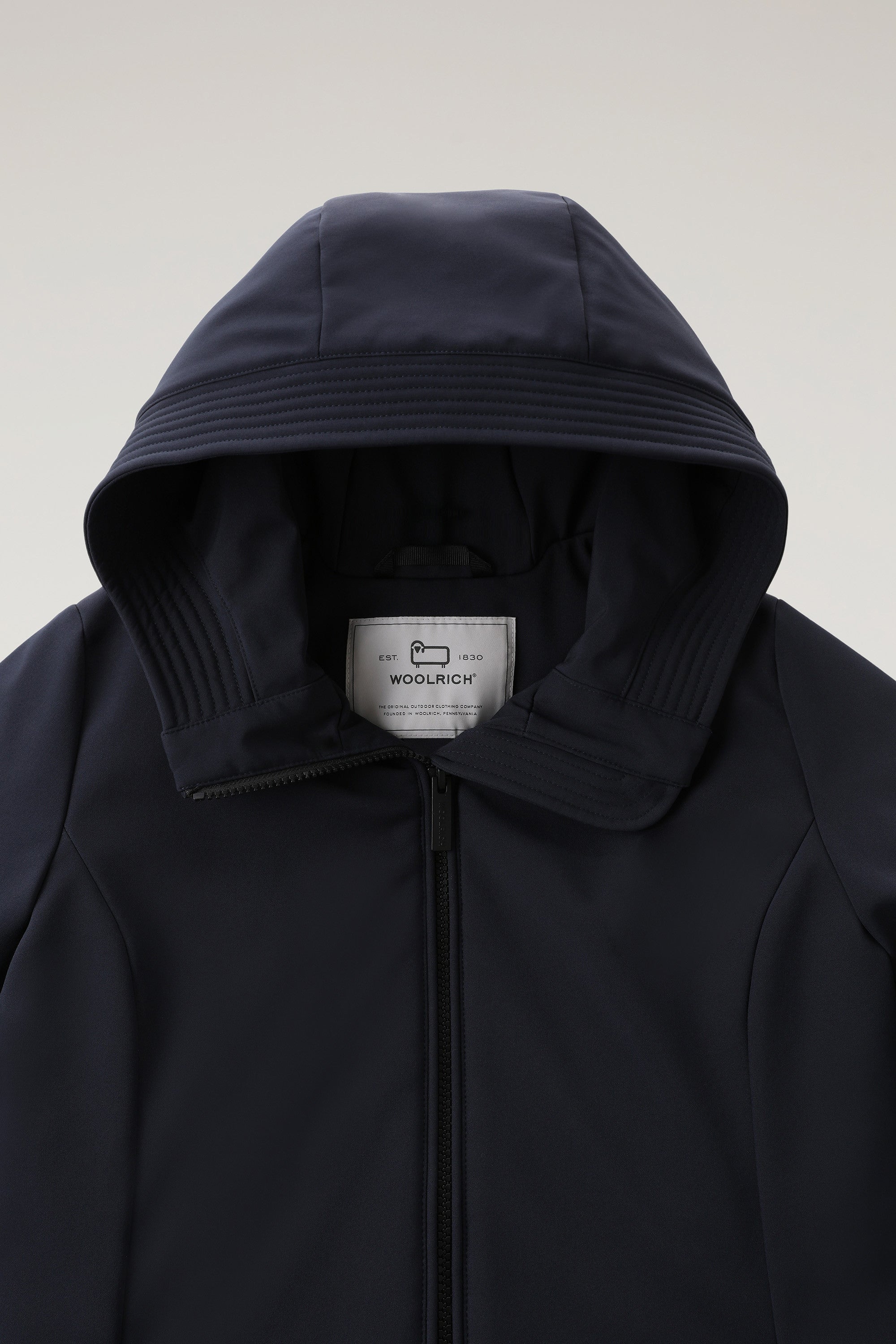 Parka Woolrich Firth en Softshell - Melton Blue-MANTEAU FEMME-Curling-Paris