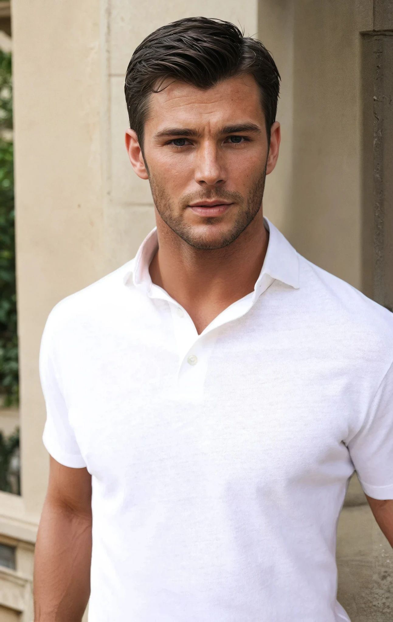 Polo Jack en coton & lin - Blanc-POLO HOMME-Curling-Paris