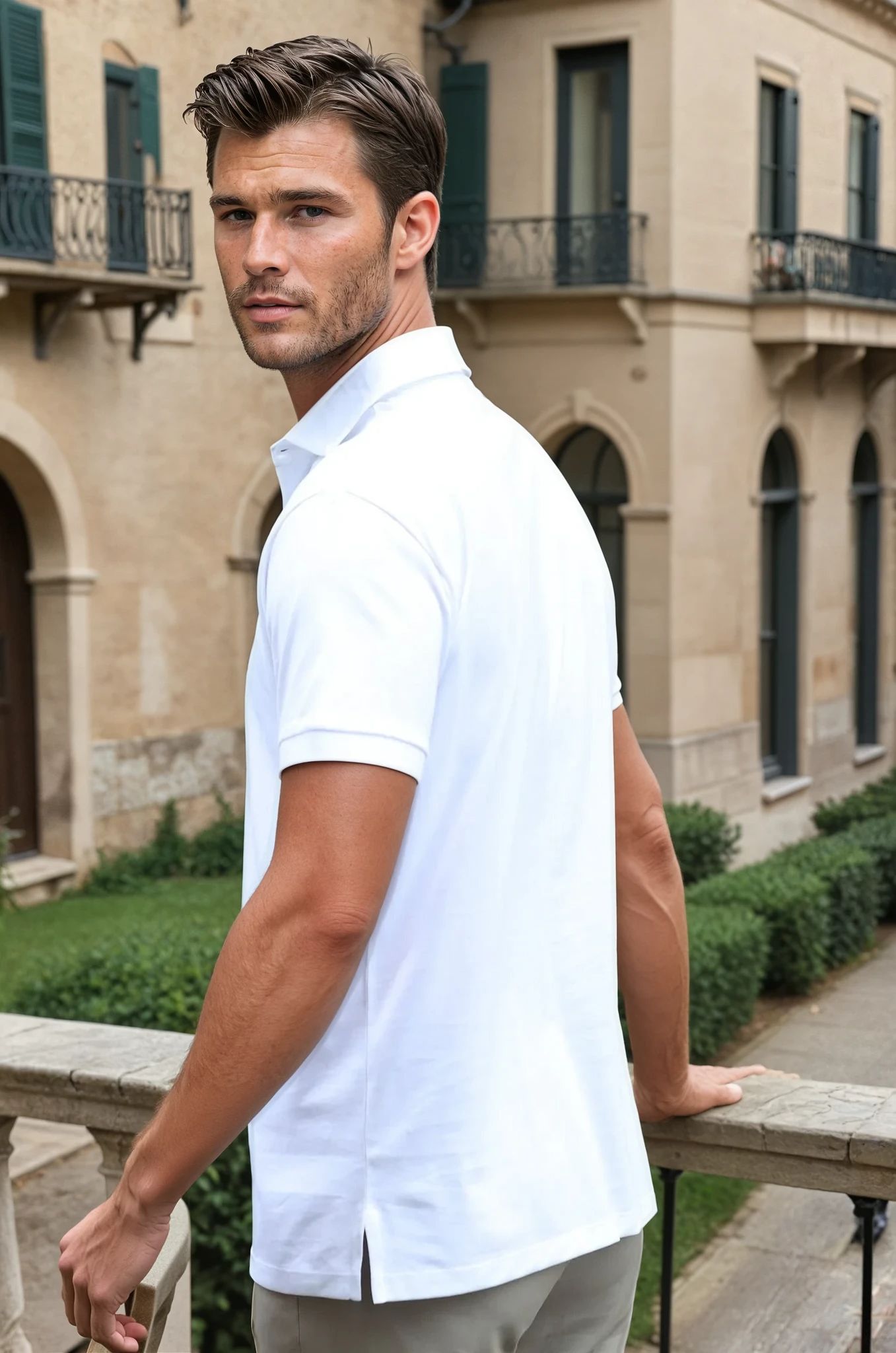 Polo Jack en jersey de coton - Blanc-POLO HOMME-Curling-Paris