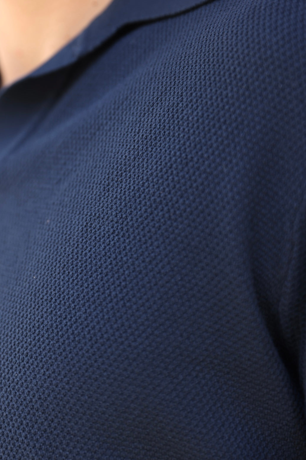 Polo Orso en piqué de coton - Marine-POLO HOMME-Curling-Paris