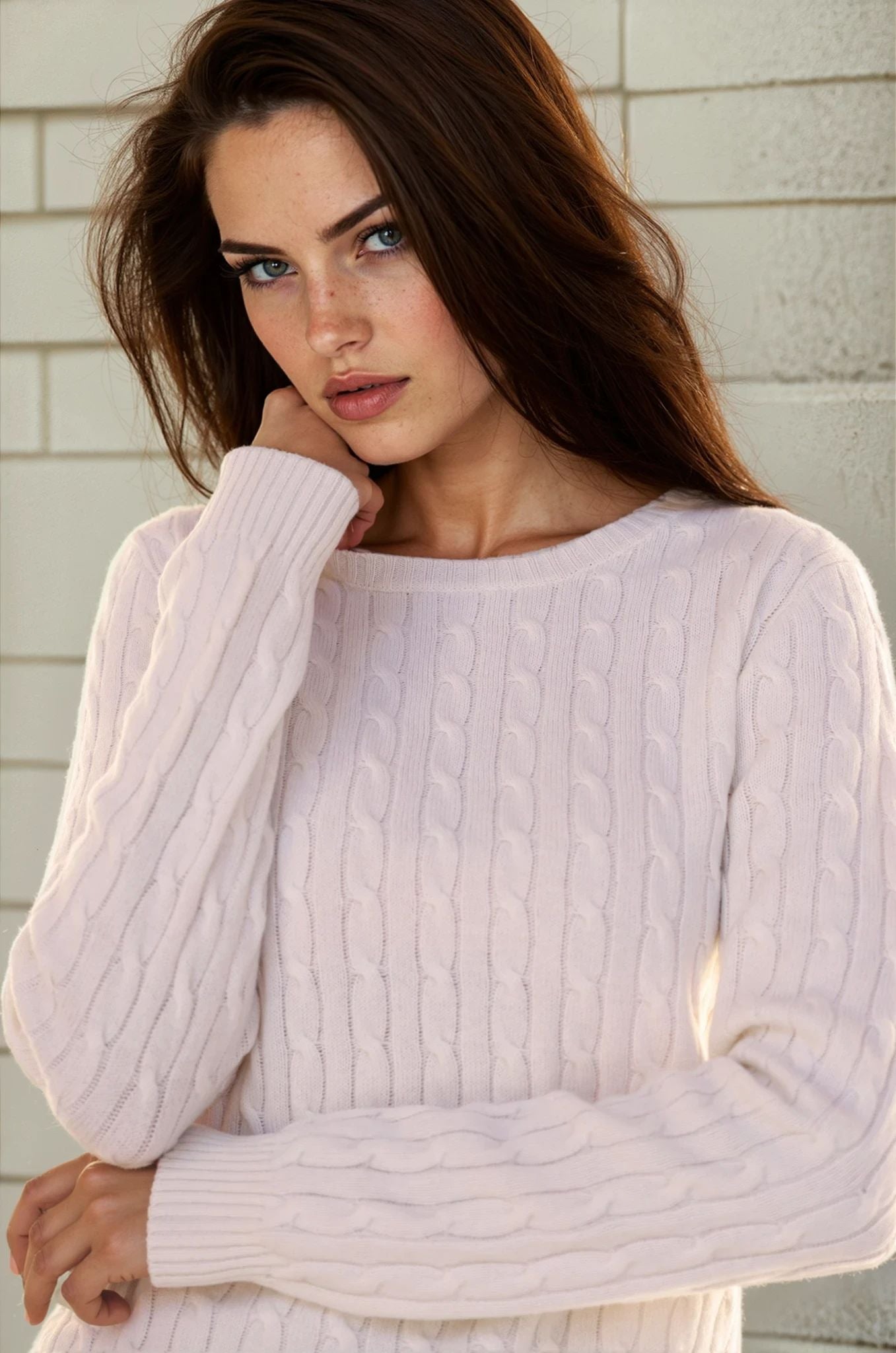 Pull Albie en laine mérinos et cachemire - Ecru-PULL FEMME-Curling-Paris