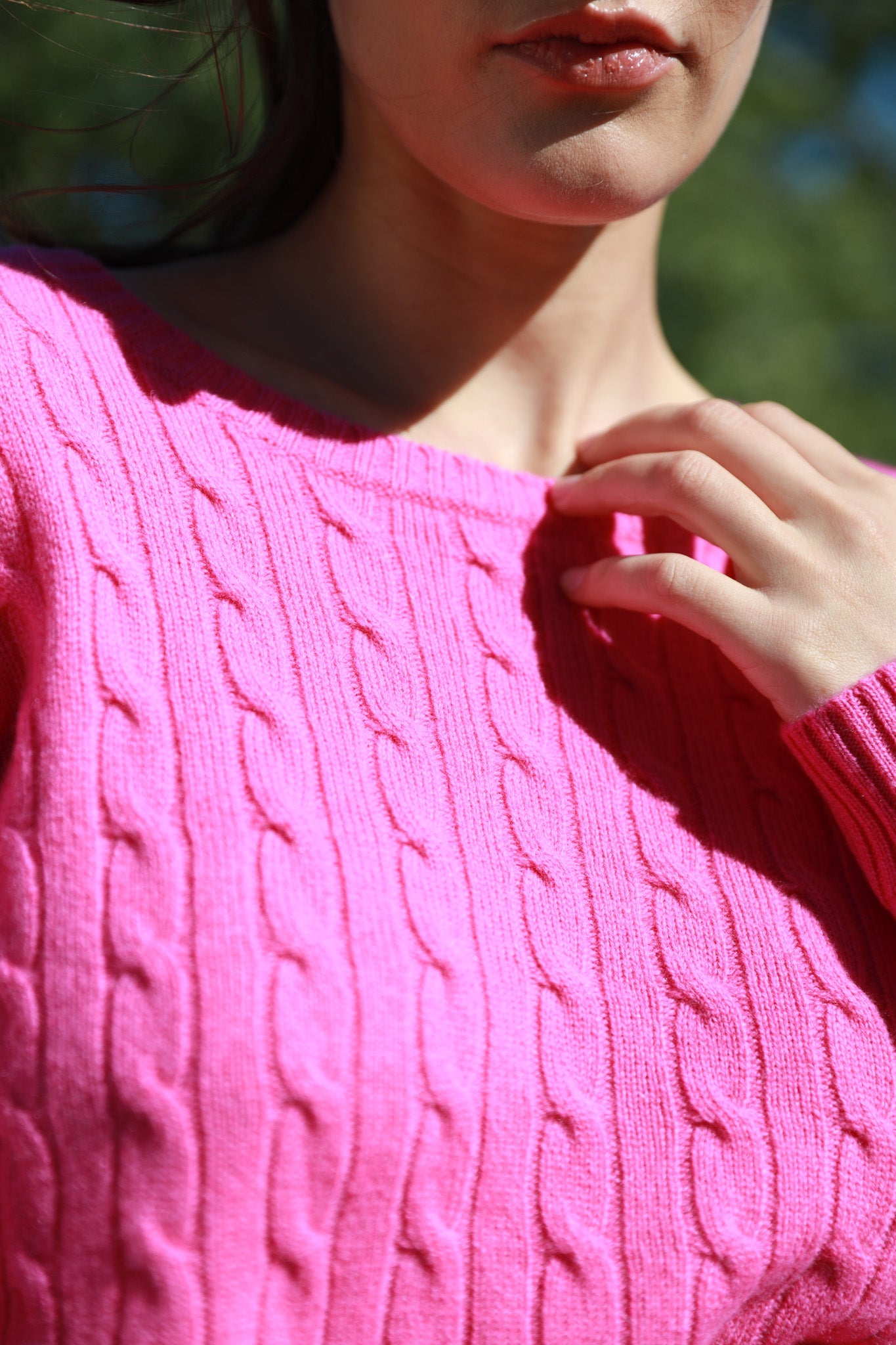 Pull Albie en laine mérinos et cachemire - Rose-PULL FEMME-Curling-Paris