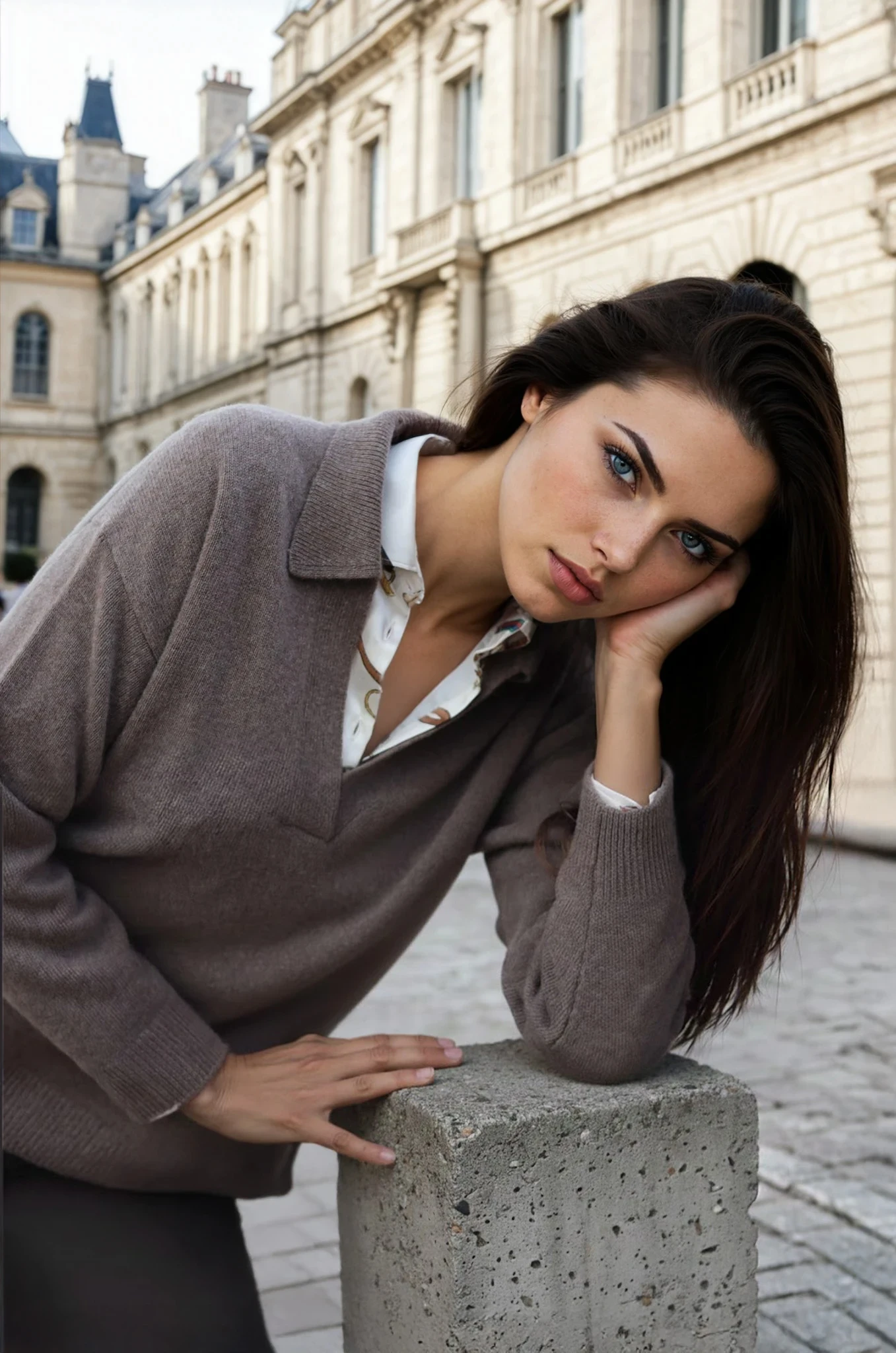 Pull Derby en laine et cachemire - Mushroom-PULL FEMME-Curling-Paris