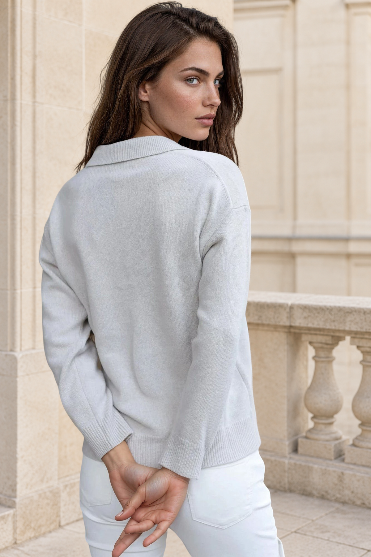 Pull Derby en laine et cachemire - Pierre-PULL FEMME-Curling-Paris