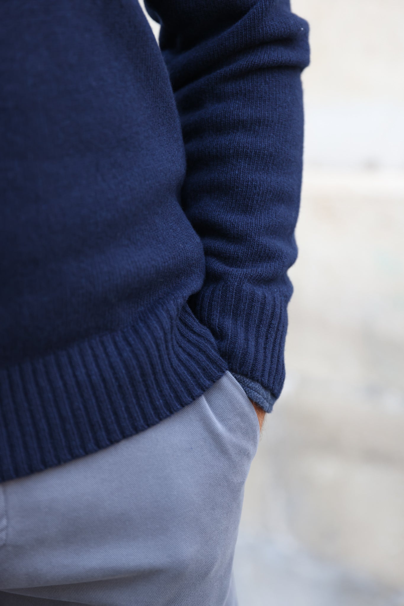 Pull Maxime en laine & cachemire - Marine-PULL HOMME-Curling-Paris