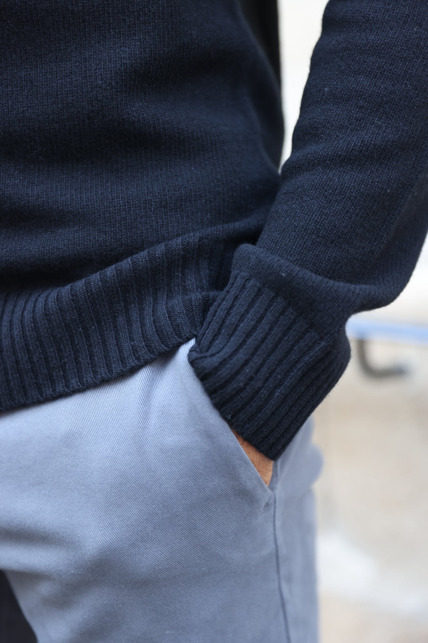 Pull Maxime en laine & cachemire - Noir-PULL HOMME-Curling-Paris