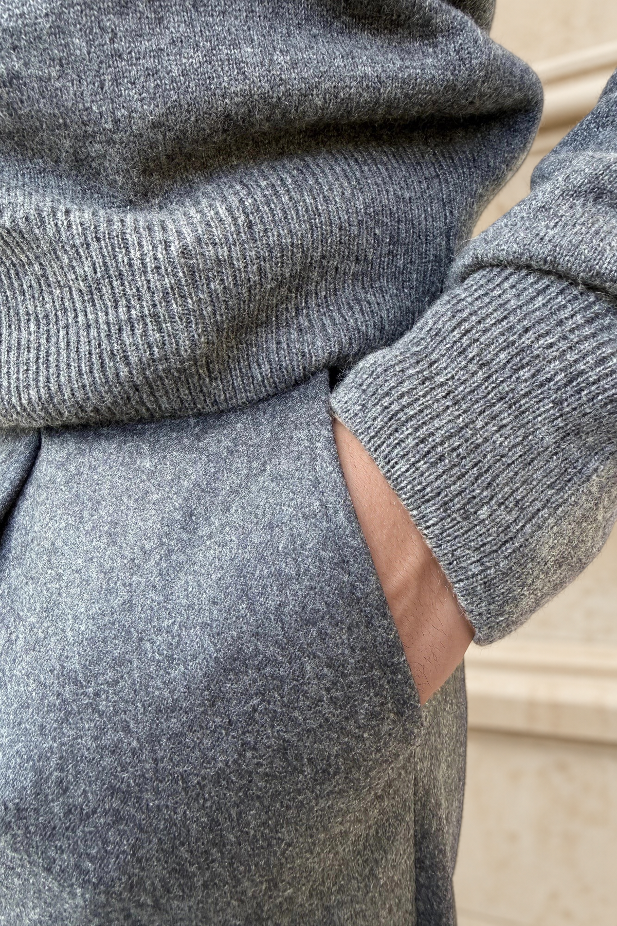 Pull col roulé Paulin 100% cachemire – Anthracite-PULL HOMME-Curling-Paris