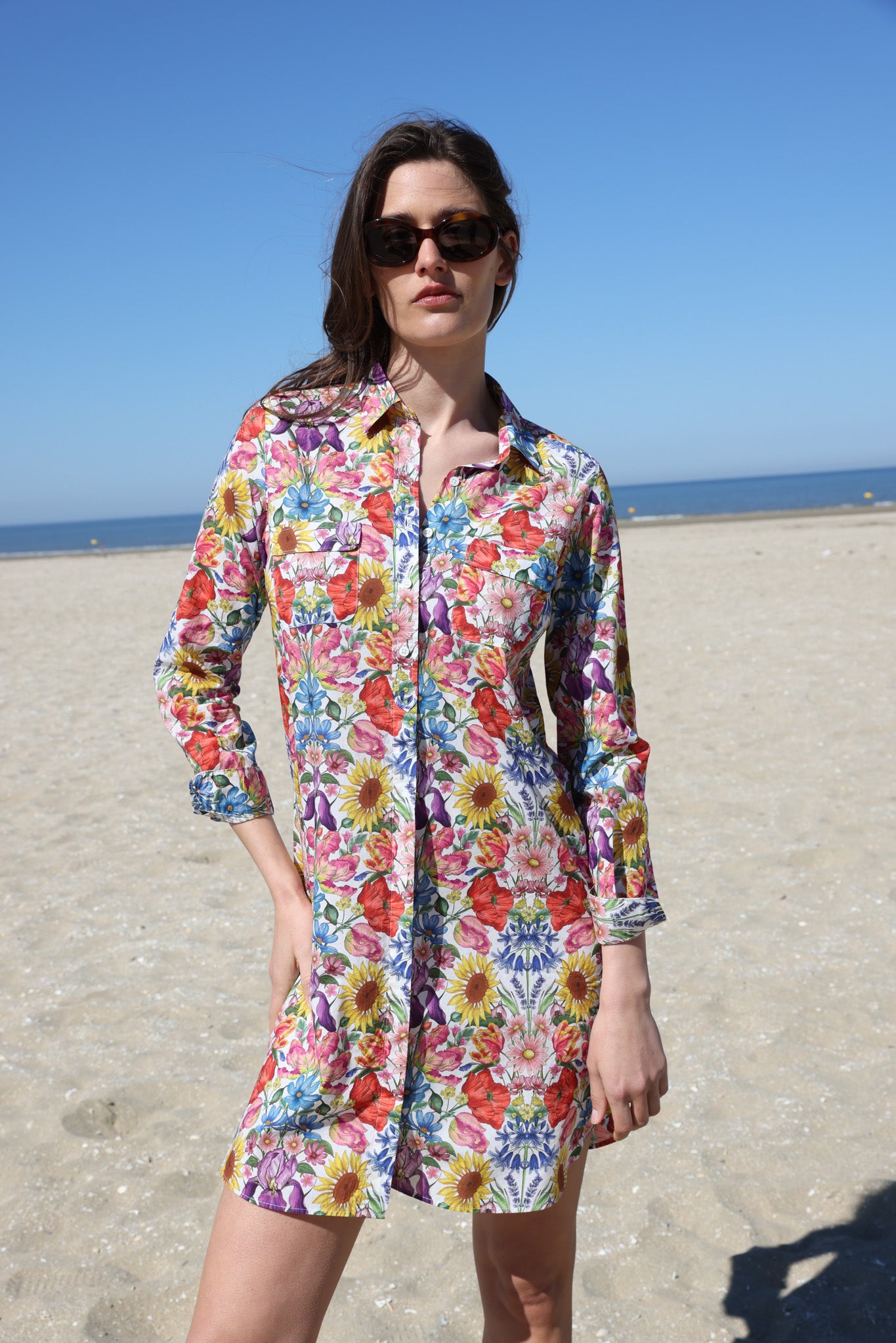Robe chemisier Rania en coton liberty of london - floral muse-ROBE FEMME-Curling-Paris