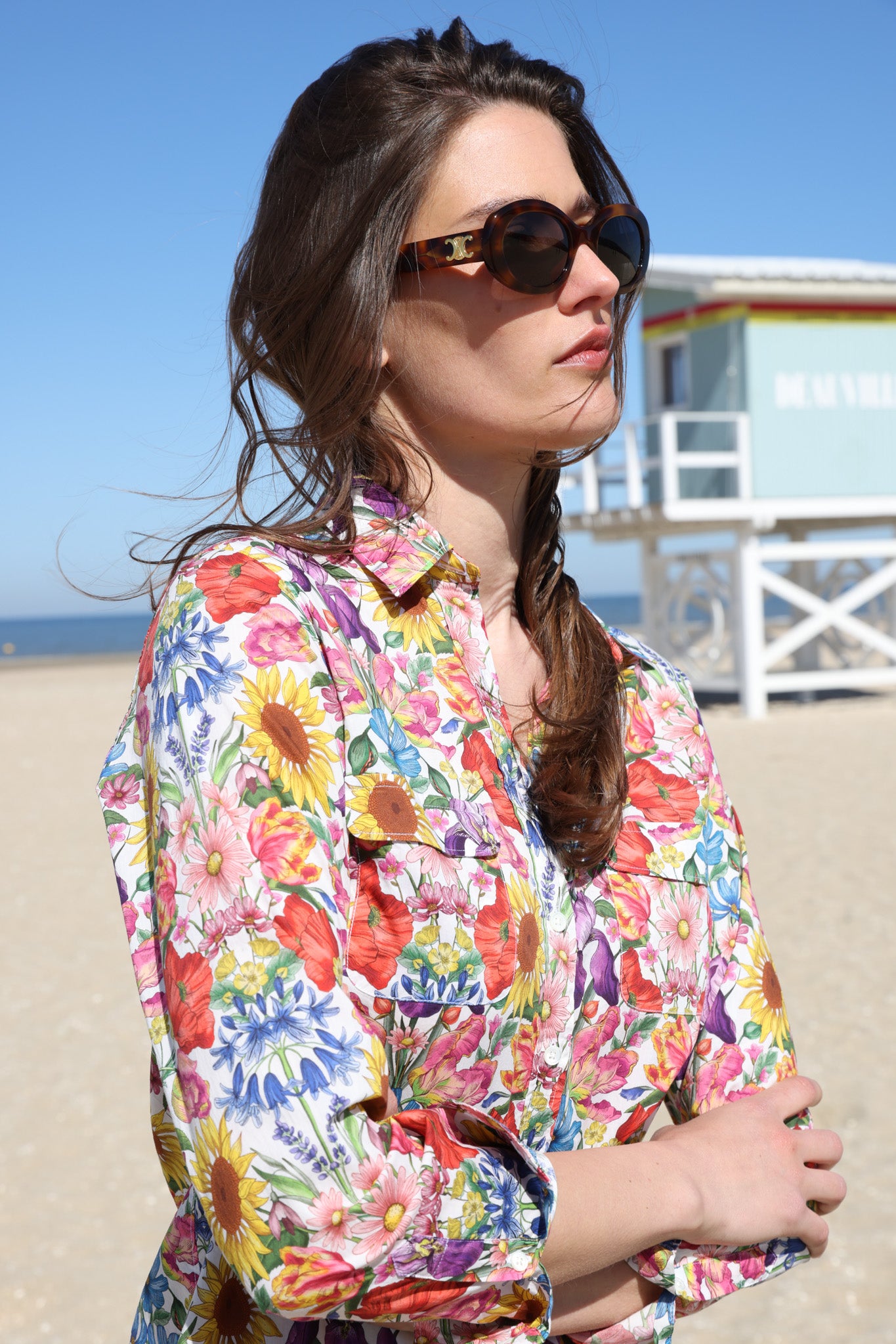 Robe chemisier Rania en coton liberty of london - floral muse-ROBE FEMME-Curling-Paris